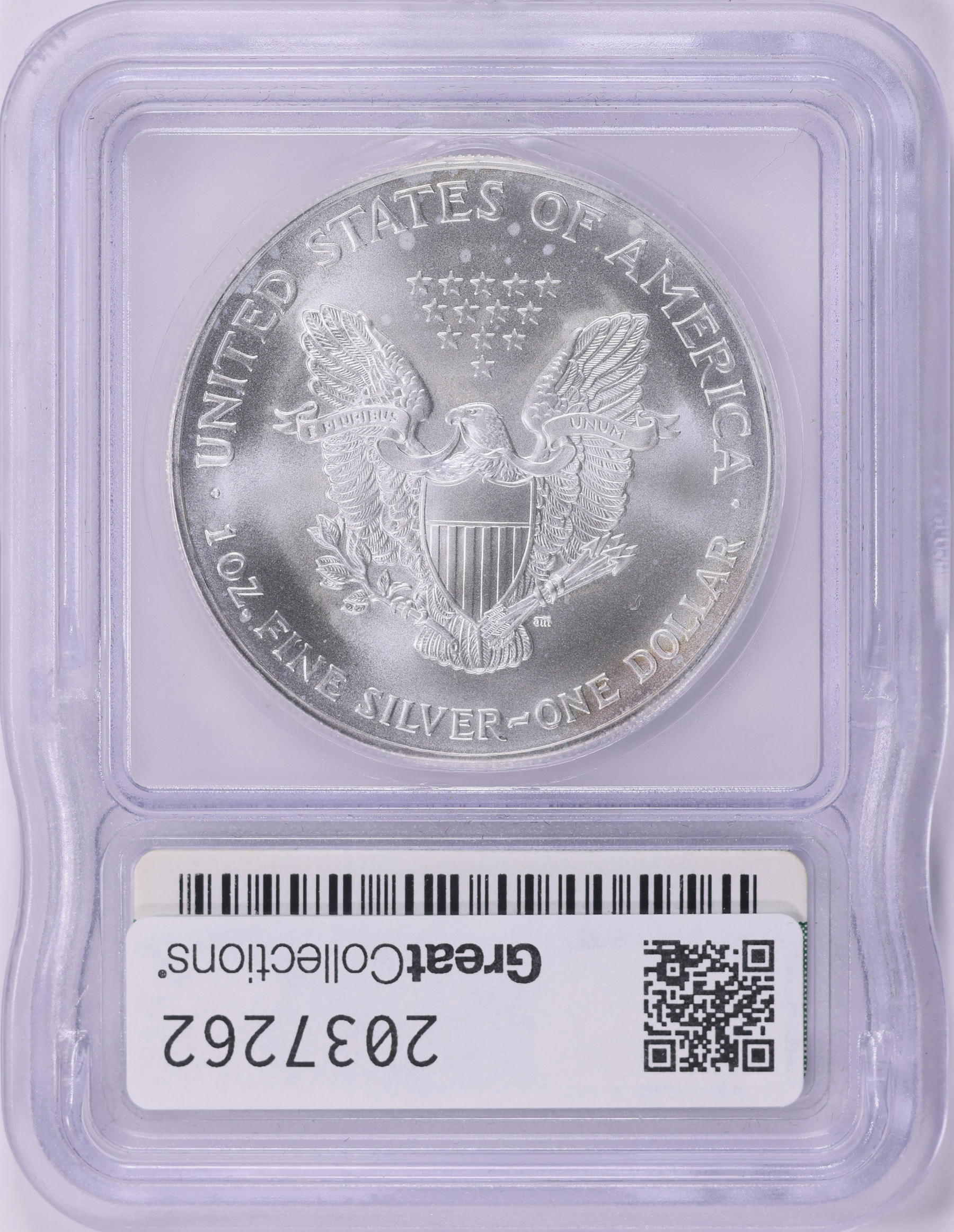 2003 $1 Silver Eagle ICG MS-70 (Item 2037262) | GreatCollections Coin ...