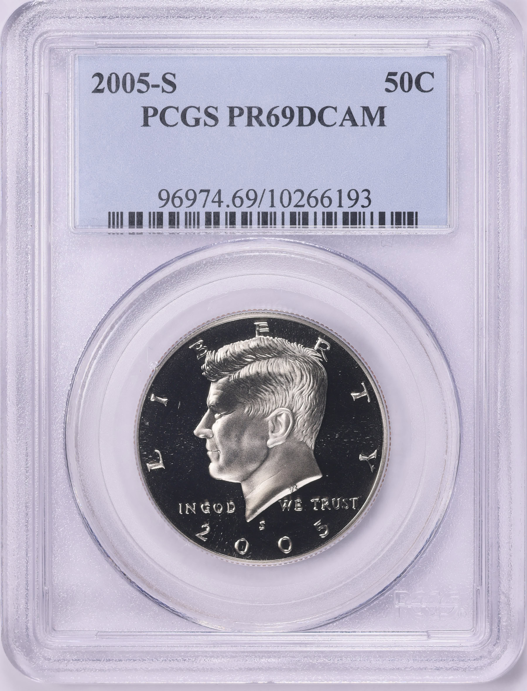 2005-S Kennedy Half Dollar PCGS Proof-69 DCAM (Item 2037281