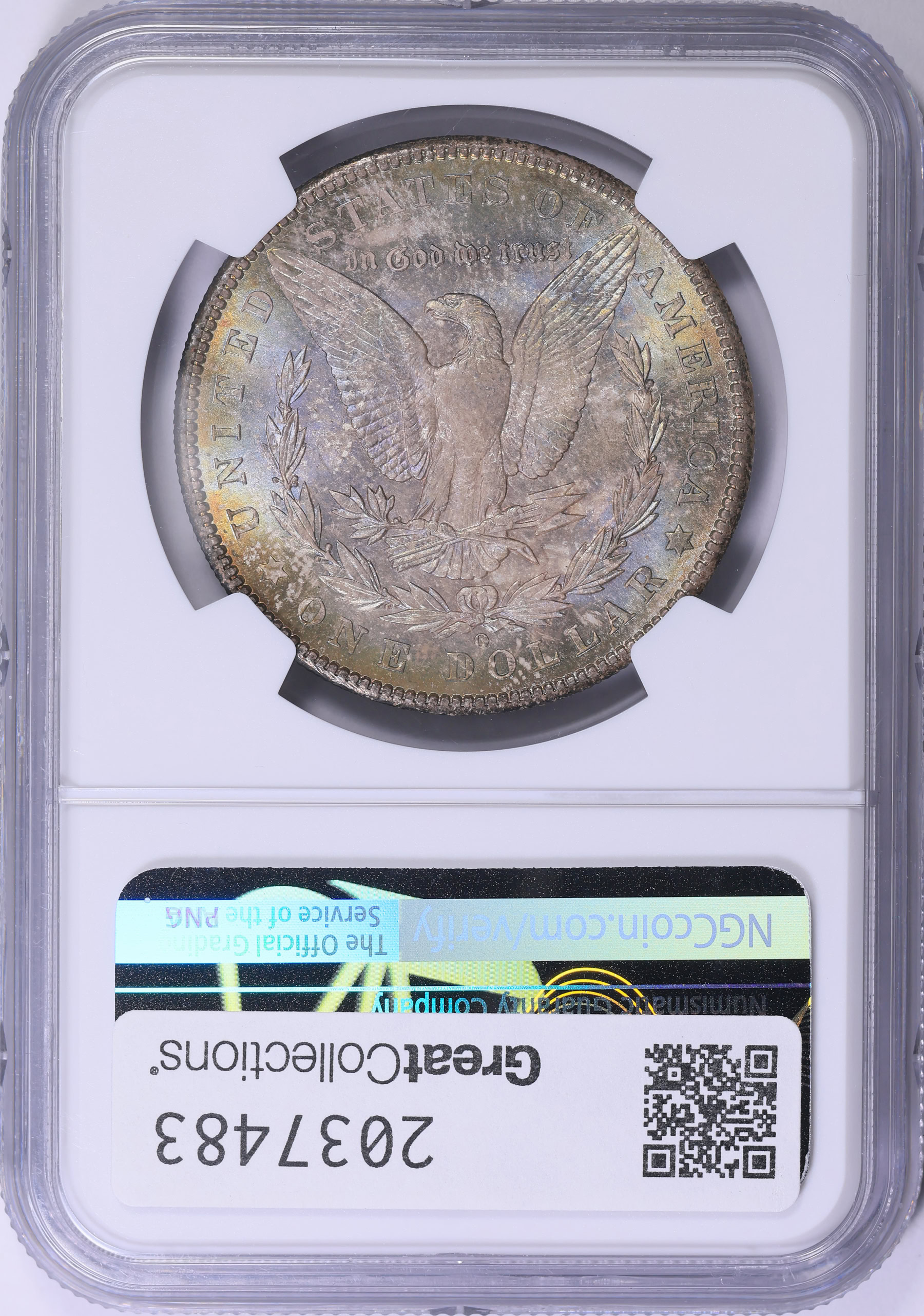 1902-O Morgan Silver Dollar NGC MS-64 (CAC Green) (Toned) (Item