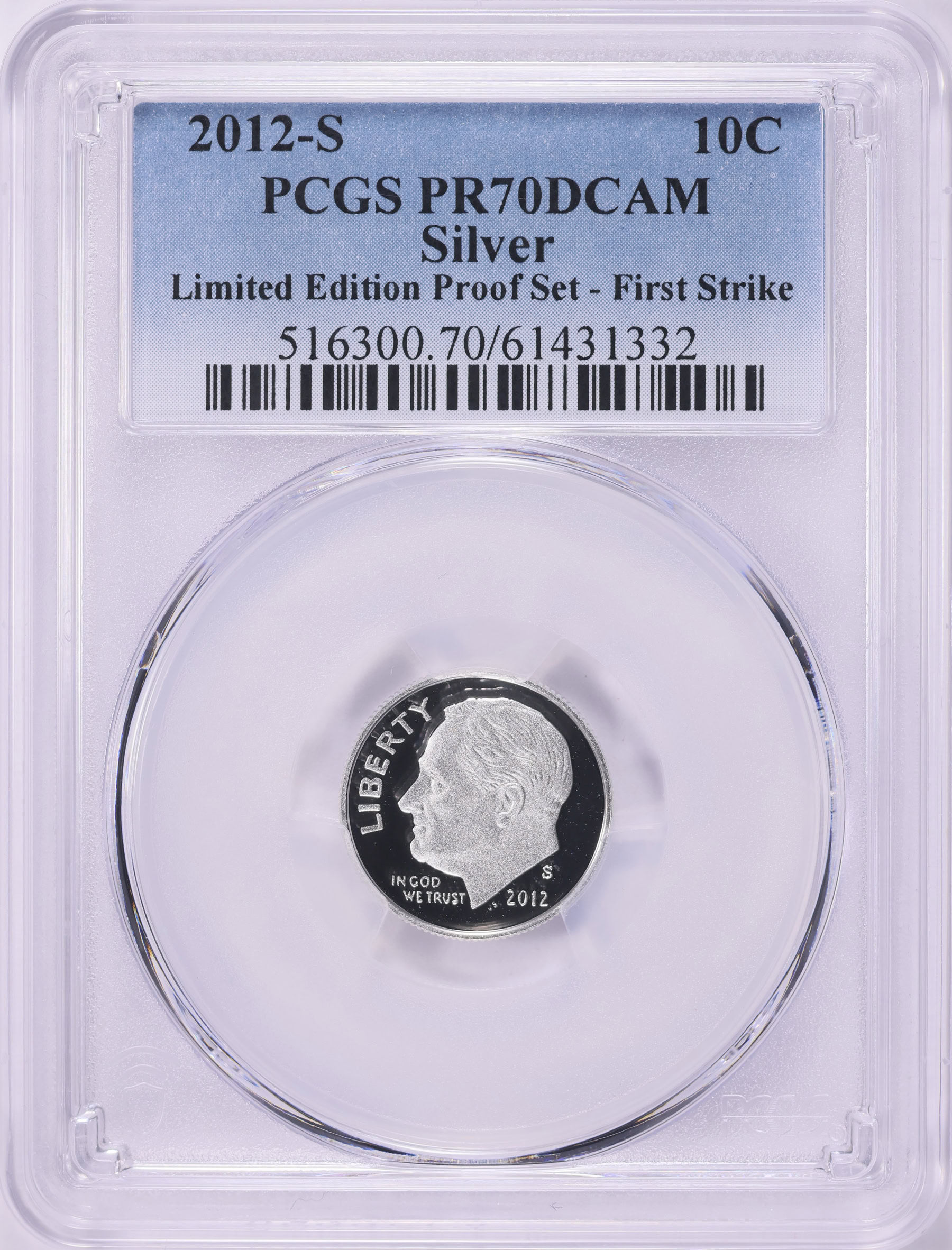 2012-S Roosevelt Dime Silver (From the Limited Edition Proof Set