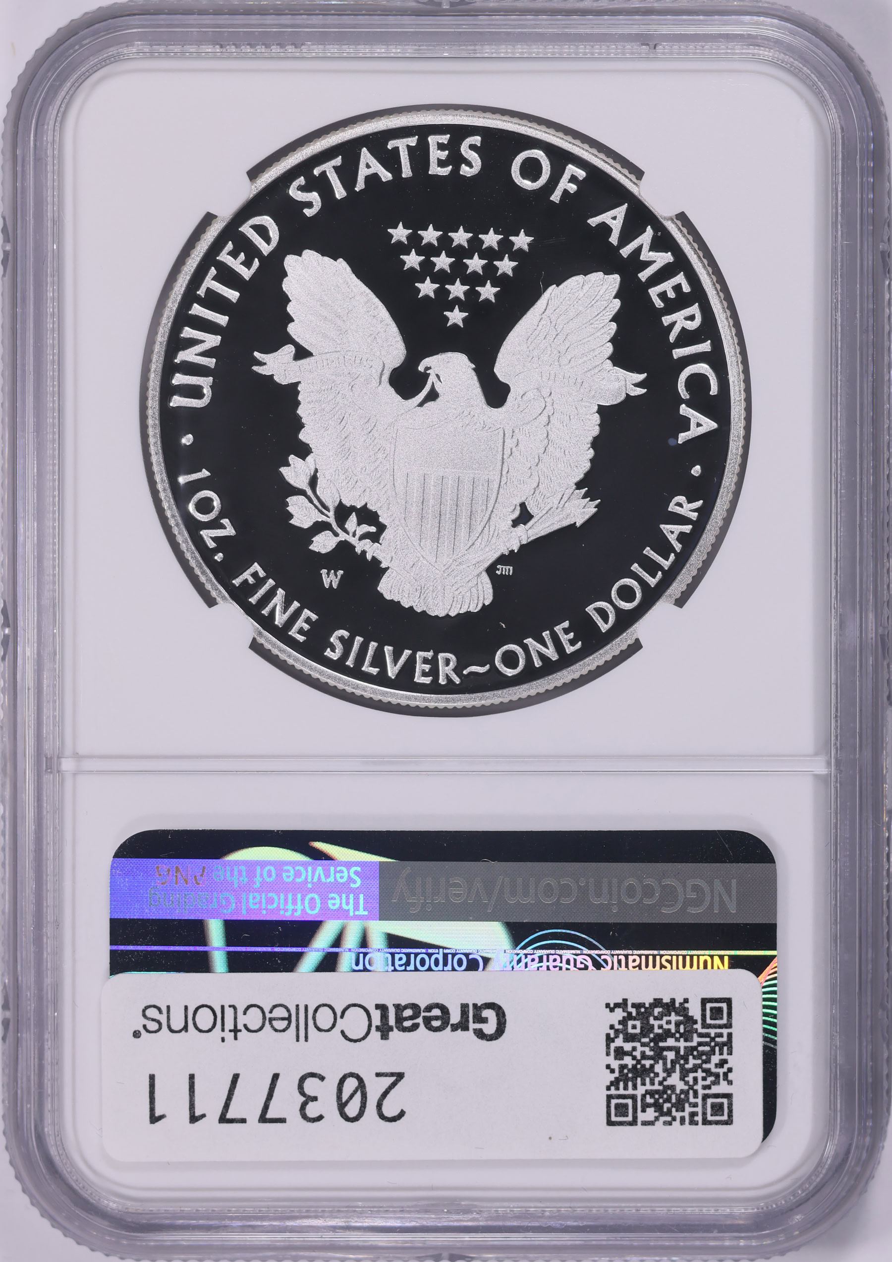 2018-W $1 Silver Eagle Early Releases NGC Proof-70 UC (Item
