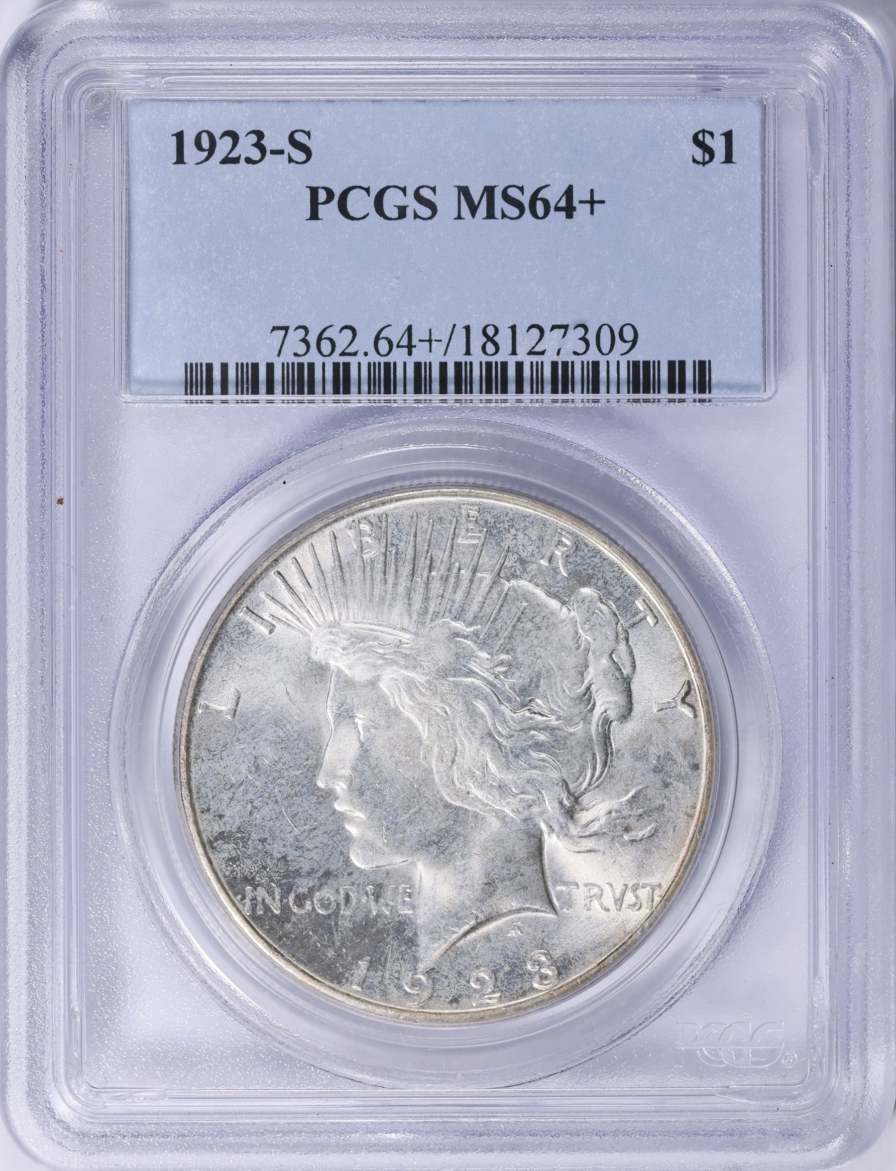 1923-S Peace Silver Dollar PCGS MS-64+ (Item 2041275