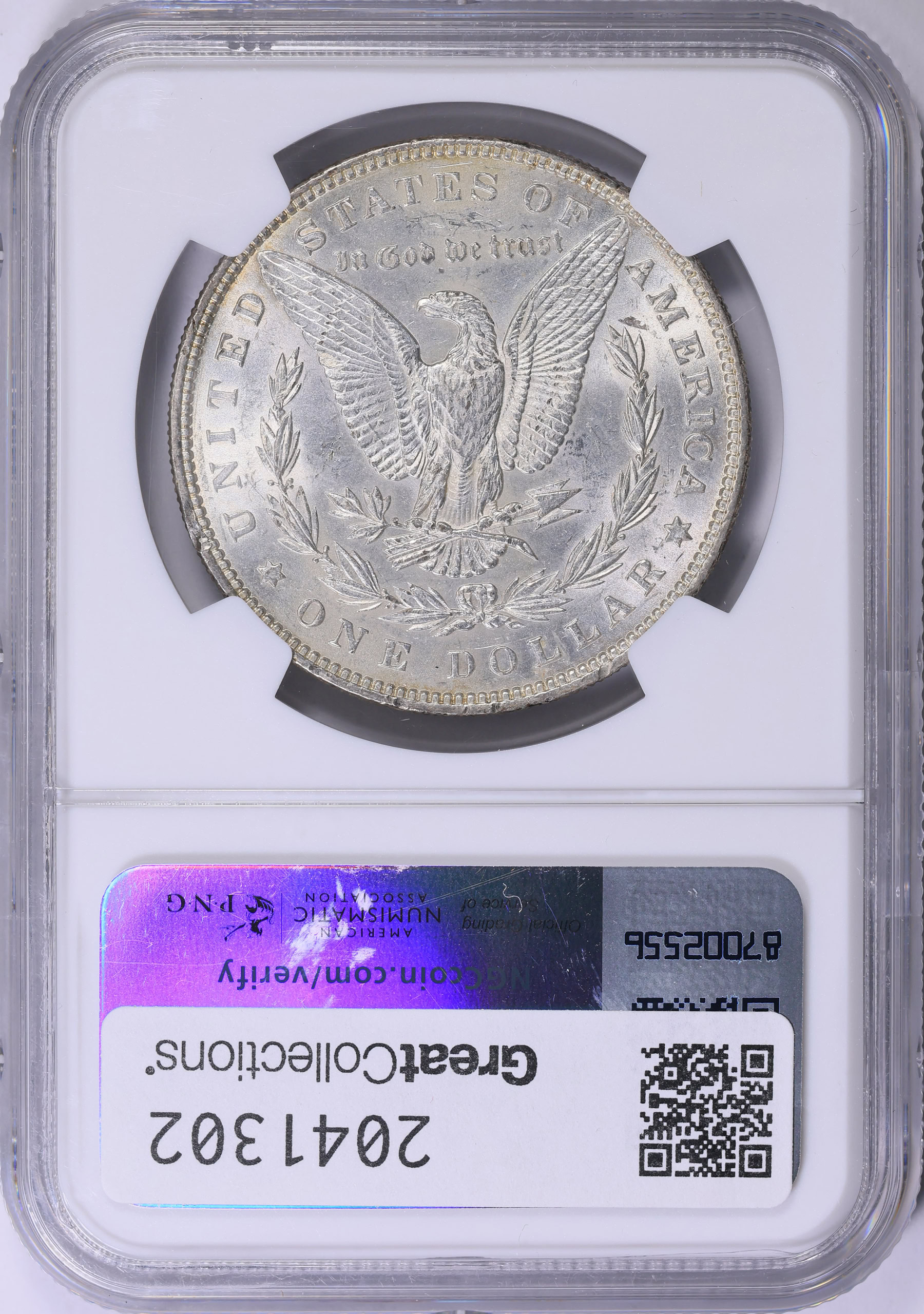 M20年（1887）1円銀貨NGC鑑定 AU DETAILS（CLEANED） 1887 Year 20