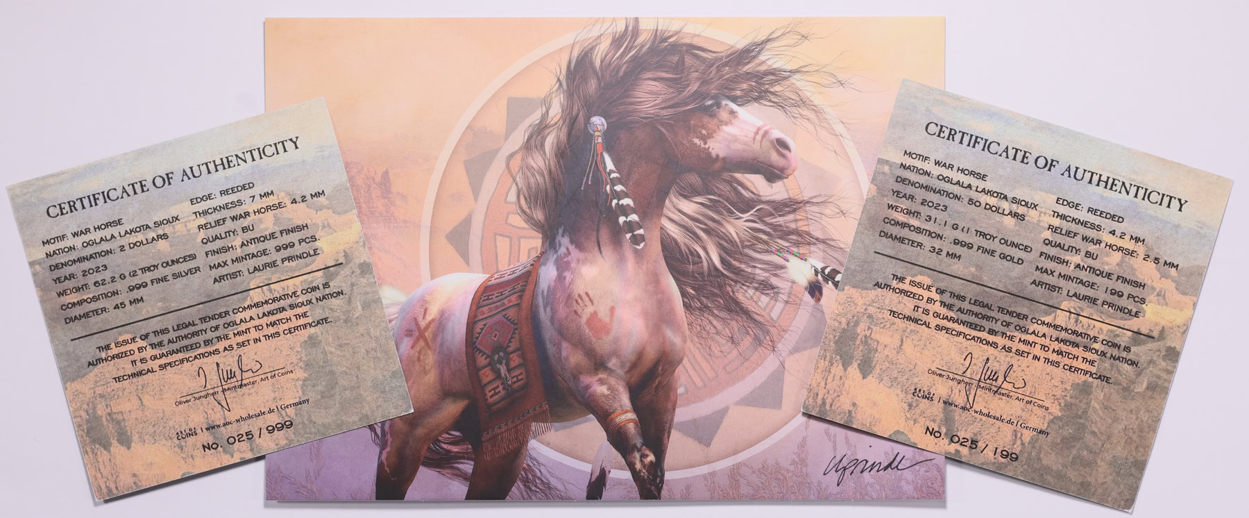 Oglala Lakota Sioux Nation 2023 Gold $50 & Silver $2 Native Spirit