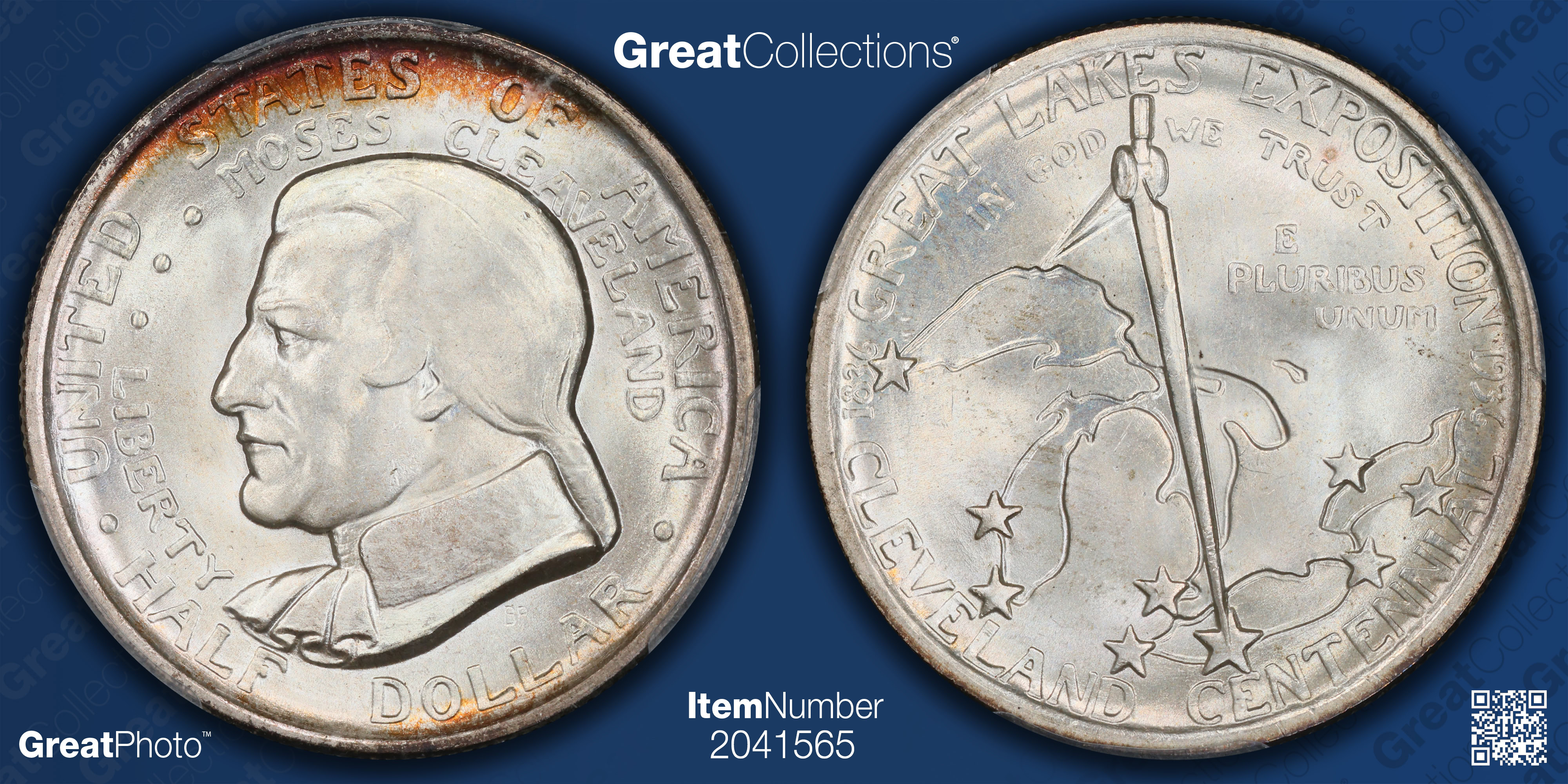 1936 Cleveland Centennial/Great Lakes Exposition Half Dollar PCGS