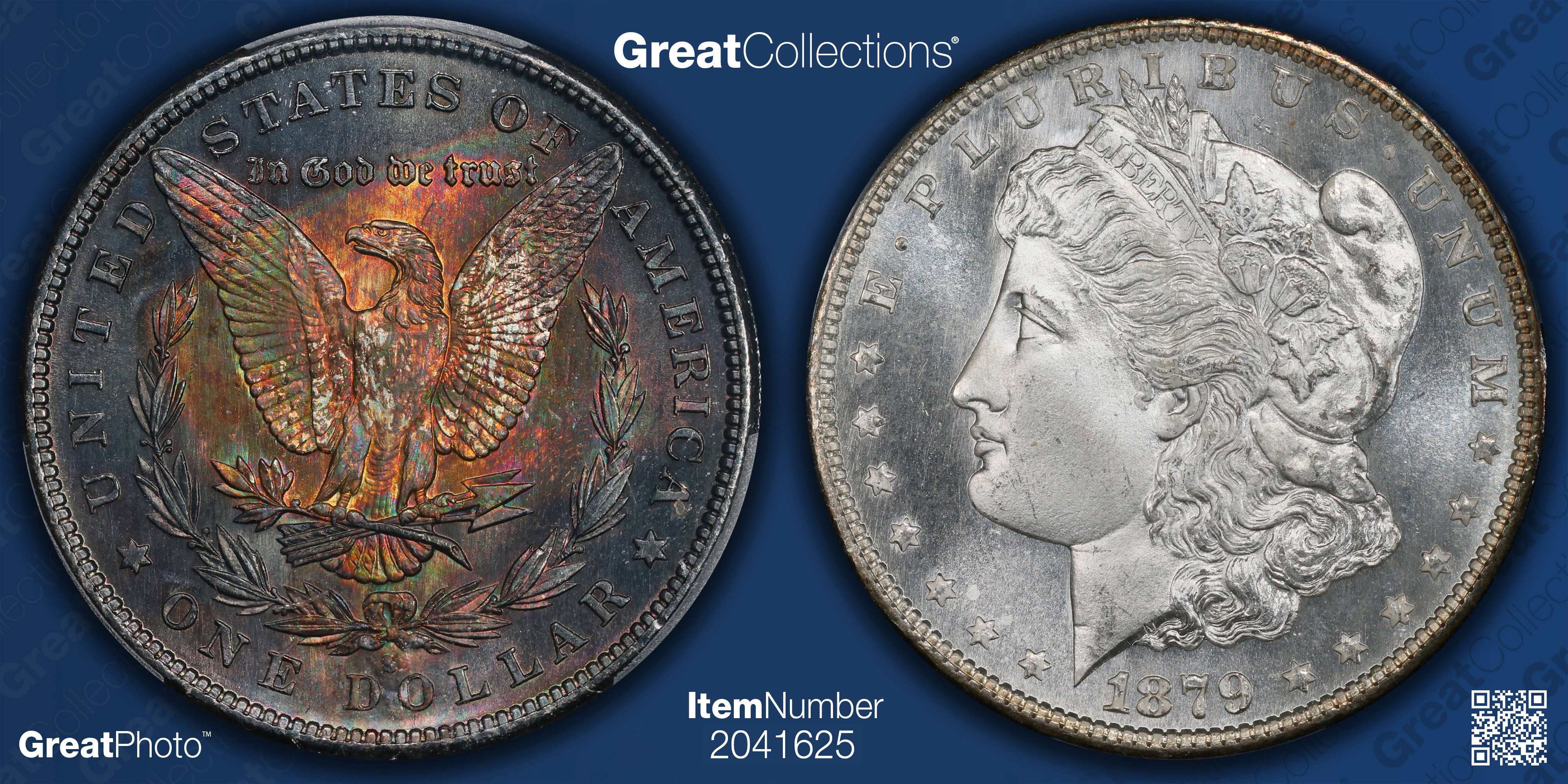 1879-S Morgan Silver Dollar PCGS MS-67 (Toned) (Item 2041625