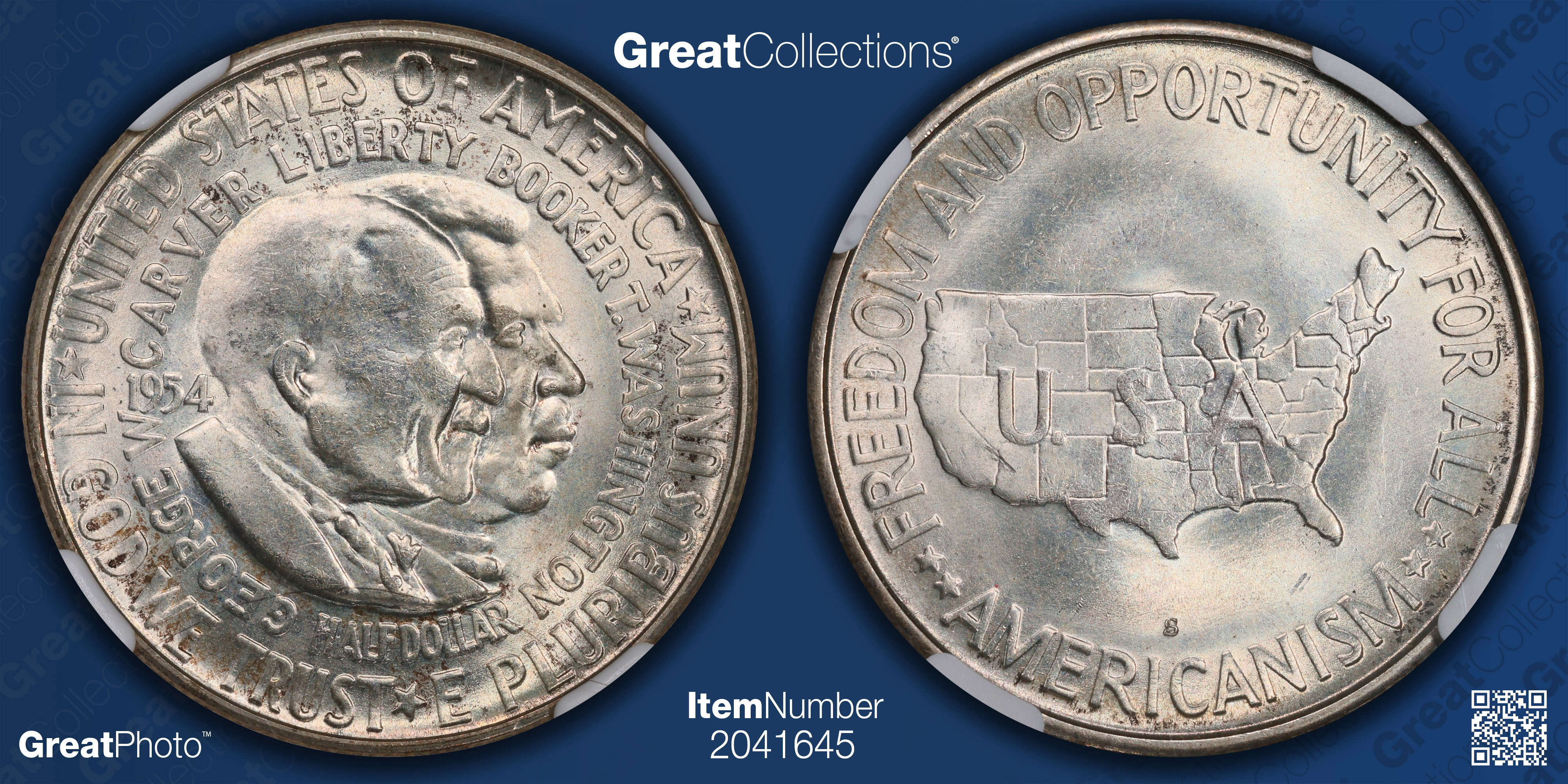 1954-S Carver/Washington Commemorative Half Dollar NGC MS-67 (Item