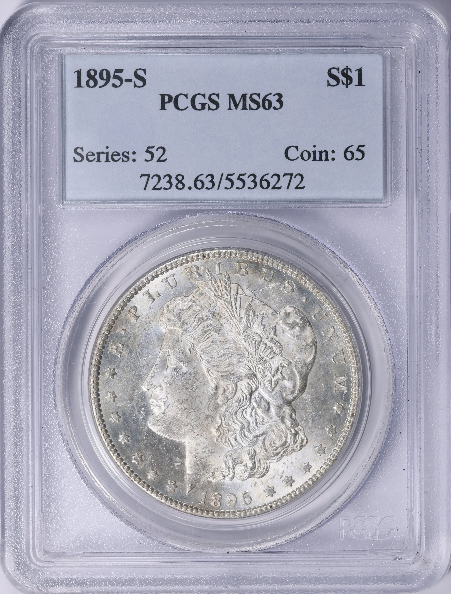 1895-S Morgan Silver Dollar PCGS MS-63 (Item 2041676