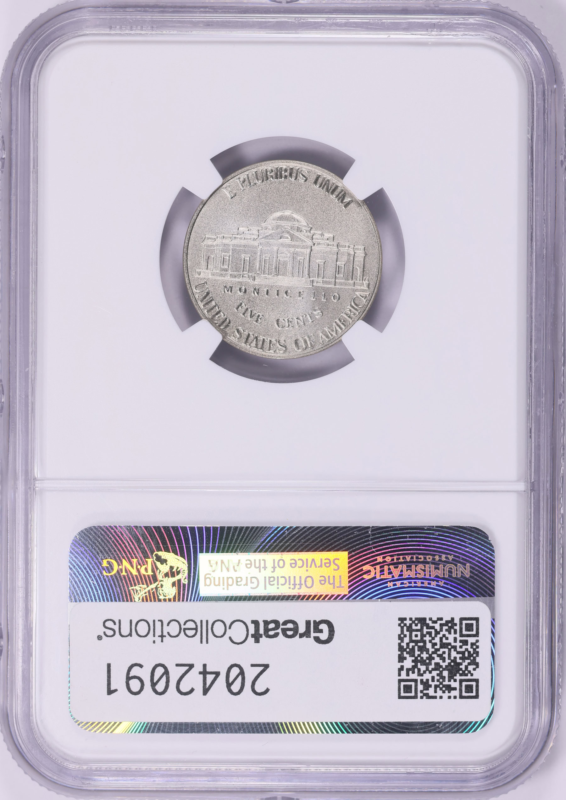 1974年発行のベリーズ5セント銀貨、NGC社鑑定済みPF67 ULTRA 1974年