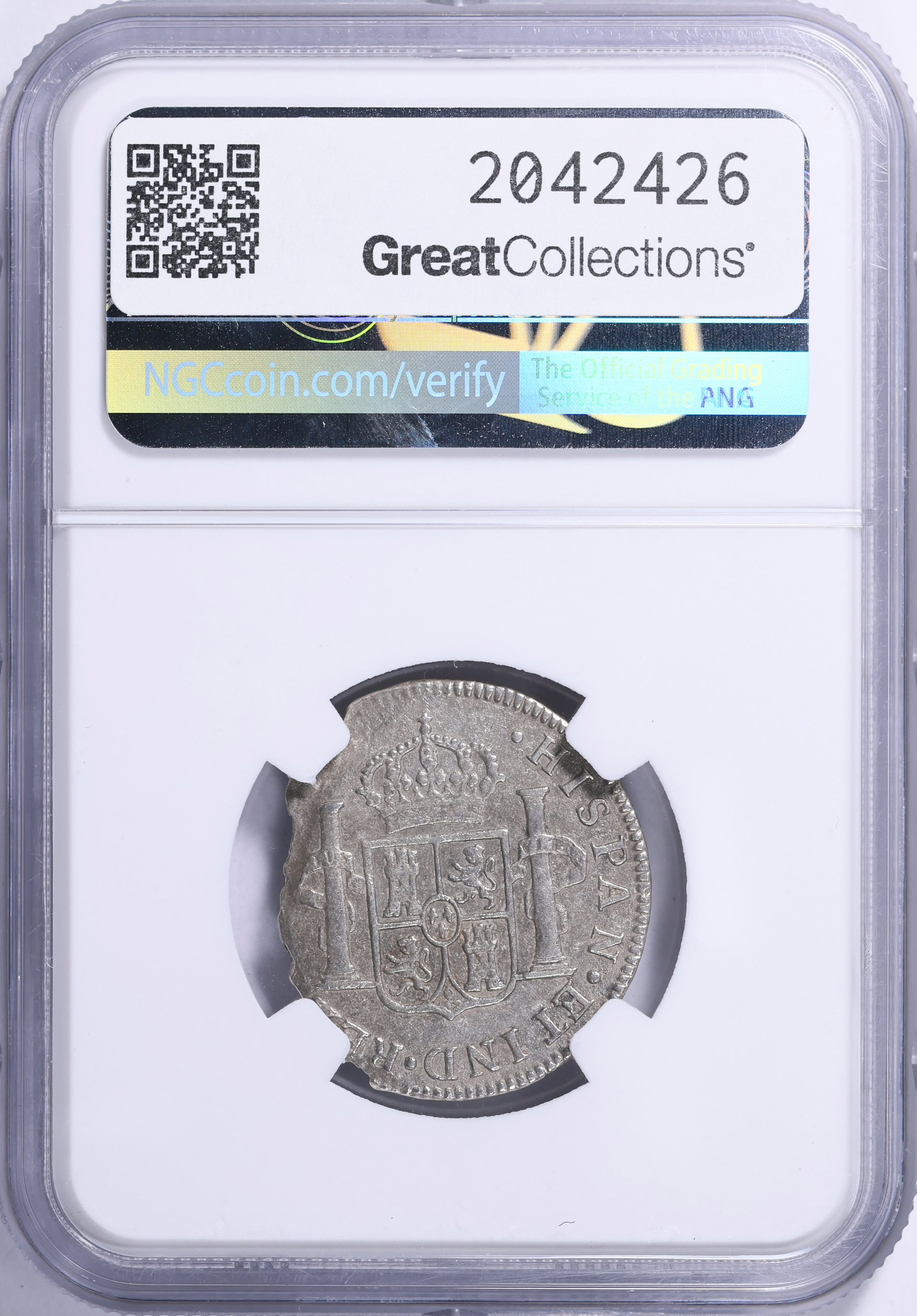 Mexico 1783-Mo FF Silver 2 Reales KM-88.2 NGC Genuine (El Cazador