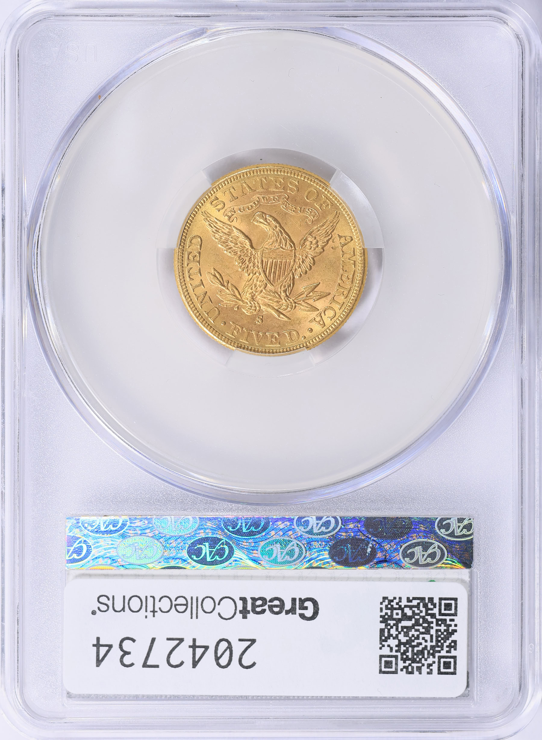 1886-S Liberty Gold Half Eagle CACG MS-64 (Item 2042734 ...