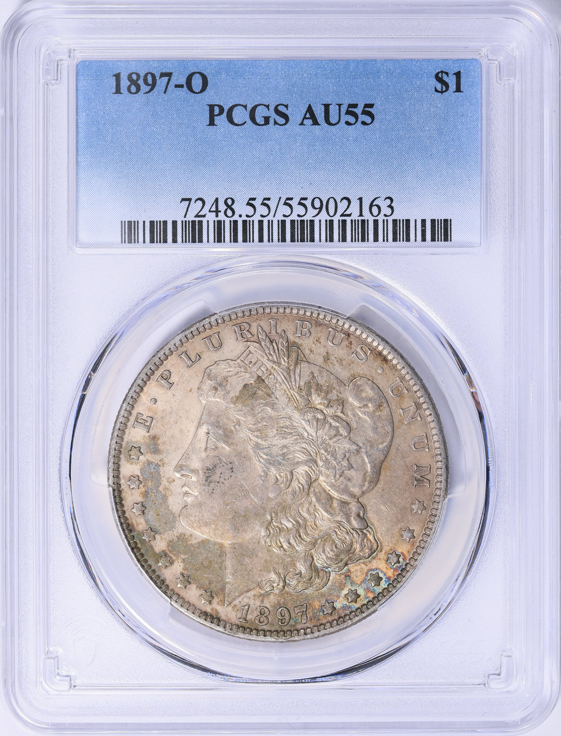 1897-O Morgan Silver Dollar PCGS AU-55 (Toned) (Item 2042907