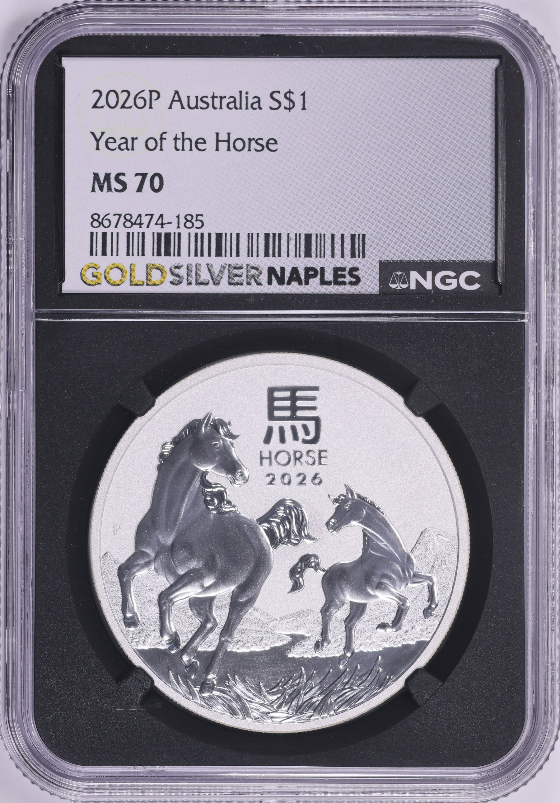 Australia 2026-P Silver Dollar Lunar Series Year of the Horse NGC