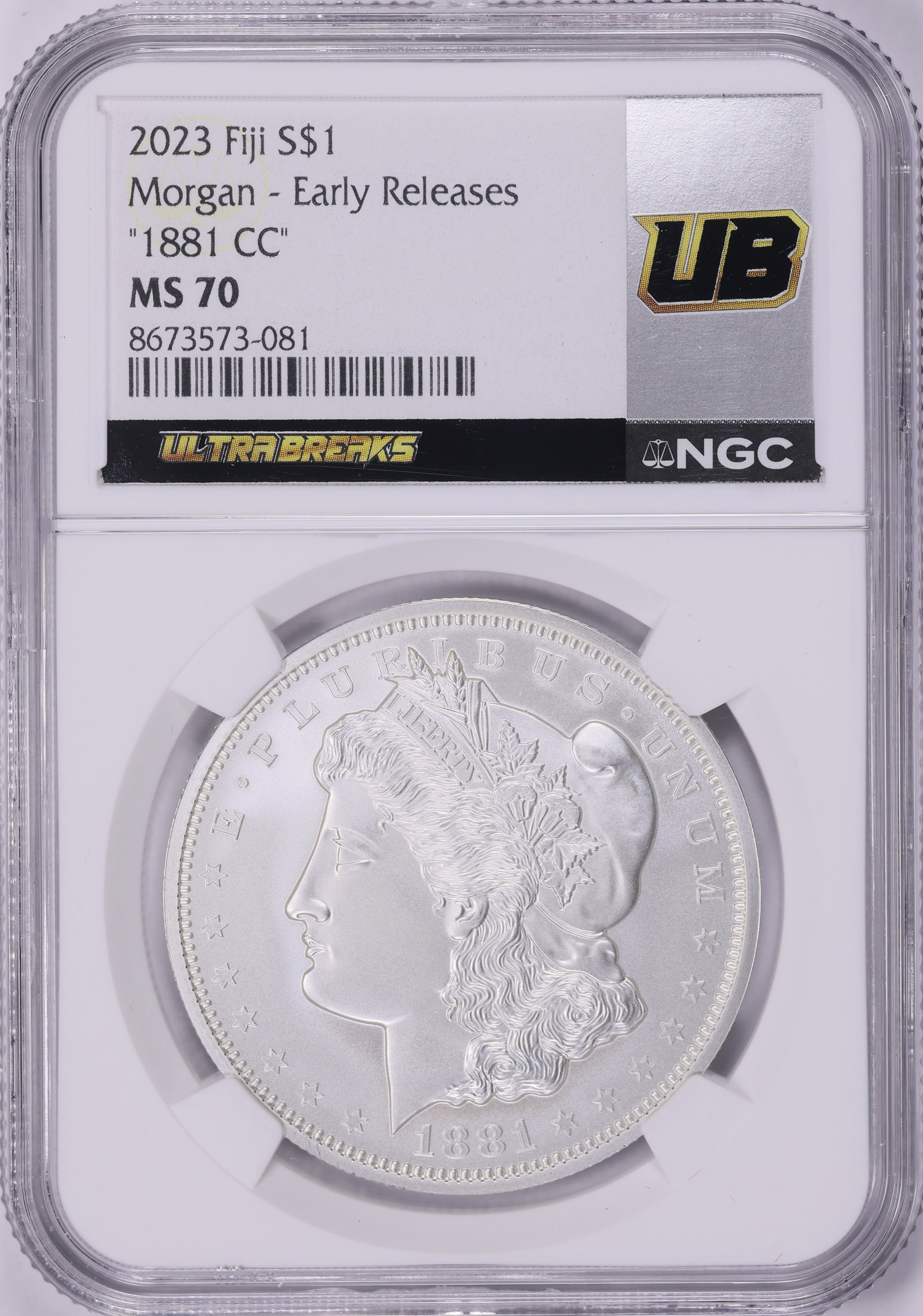 Fiji 2023 Silver Dollar 1881-CC Morgan Dollar Early Releases NGC