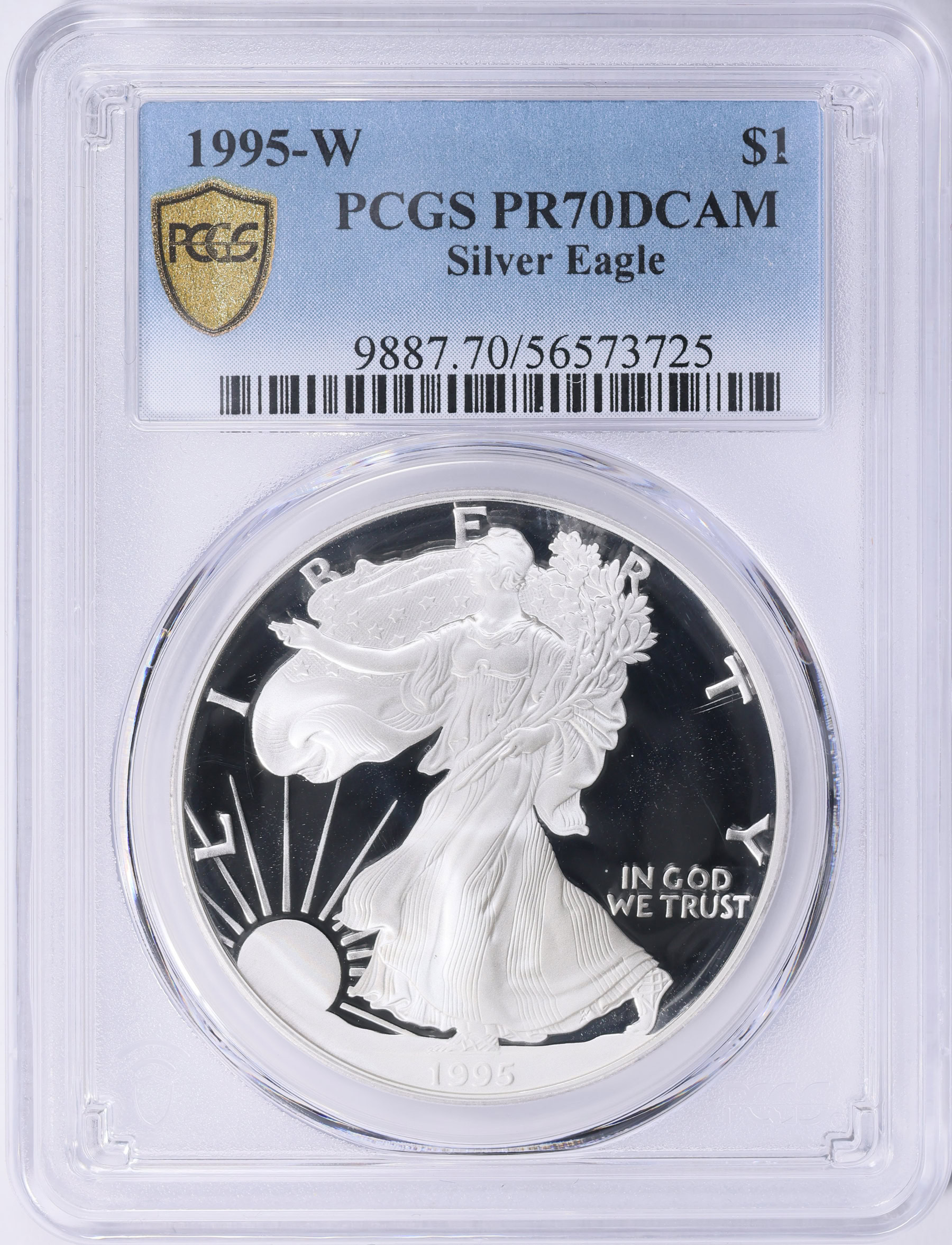 1995-W $1 Silver Eagle PCGS Proof-70 DCAM (Item 2043154