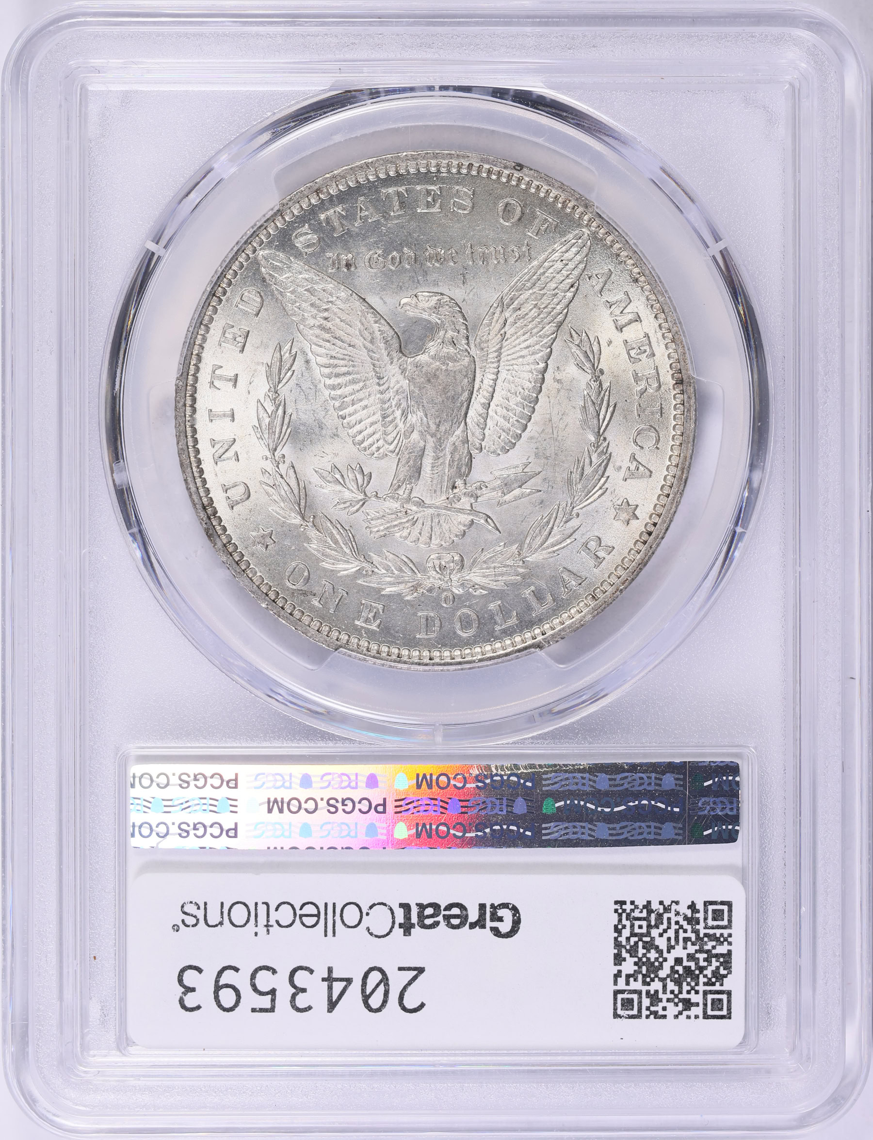 1889-O Morgan Silver Dollar PCGS AU-58+ (CAC Green) (Item 2043593