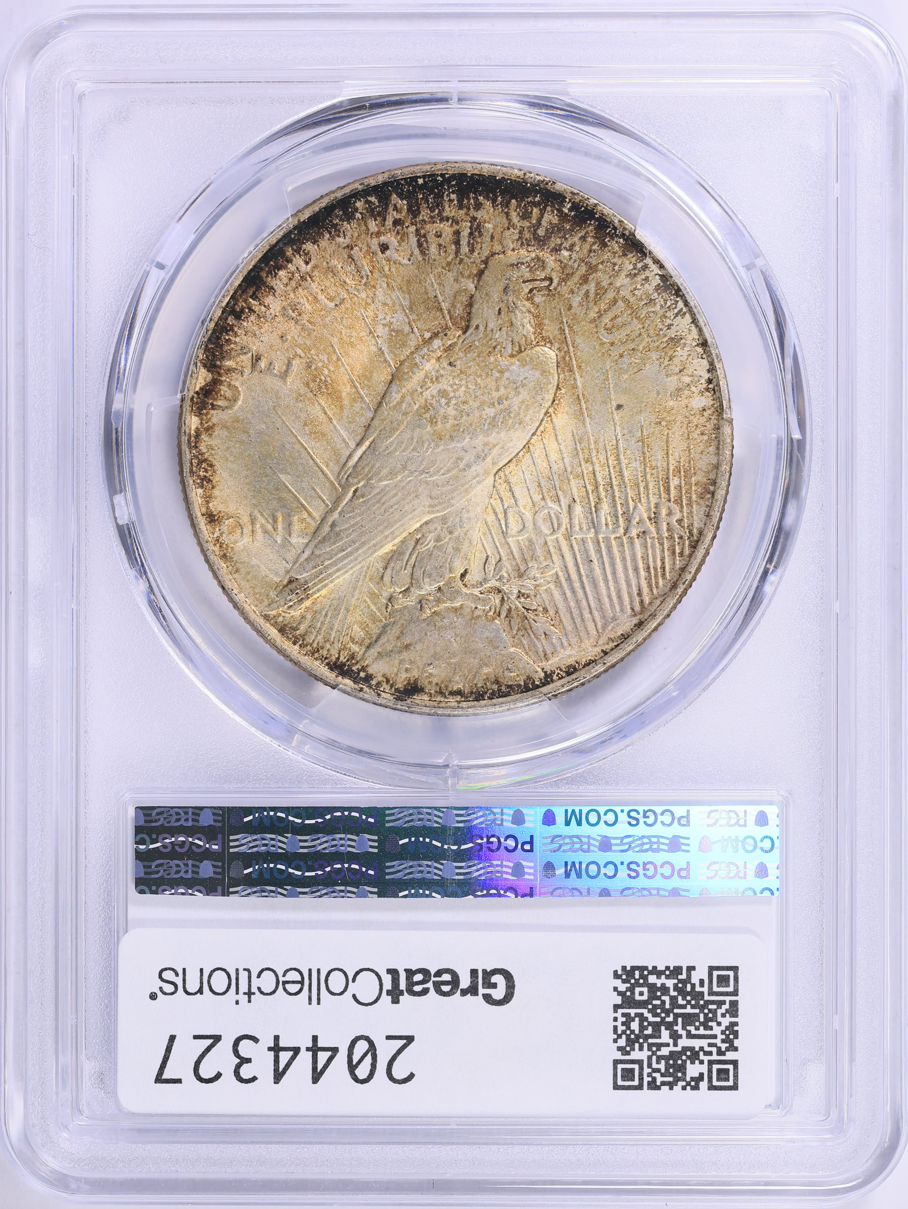 1924 Peace Silver Dollar PCGS MS-64 (Toned) (Item 2044327
