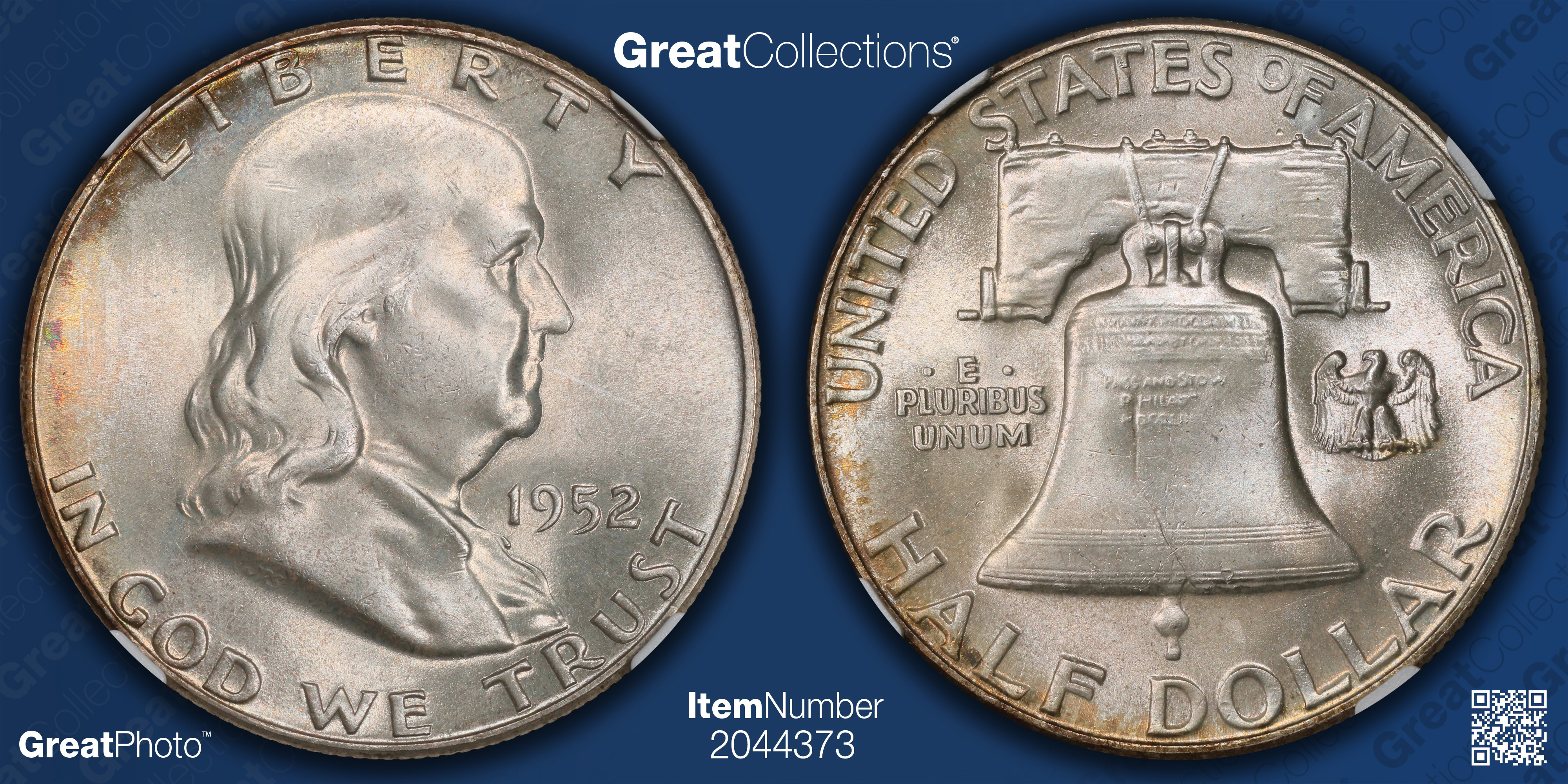1952 Franklin Half Dollar NGC MS-67 FBL (Item 2044373