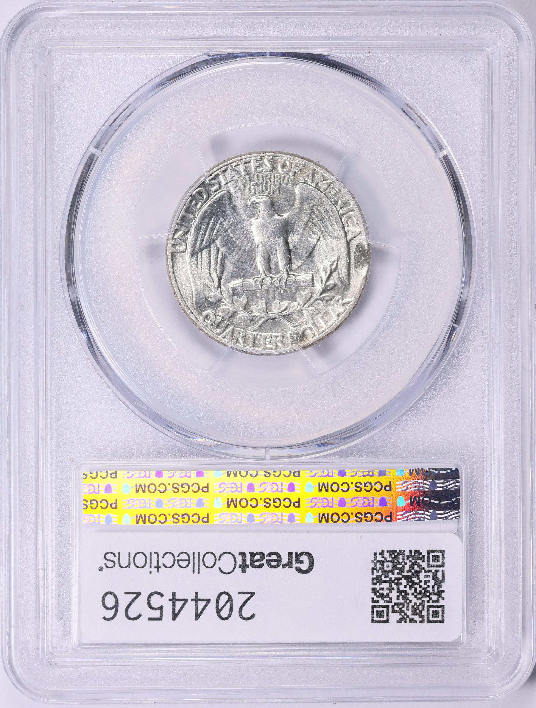 Mint Error 1955 Washington Quarter Double Rim Clip PCGS MS-64