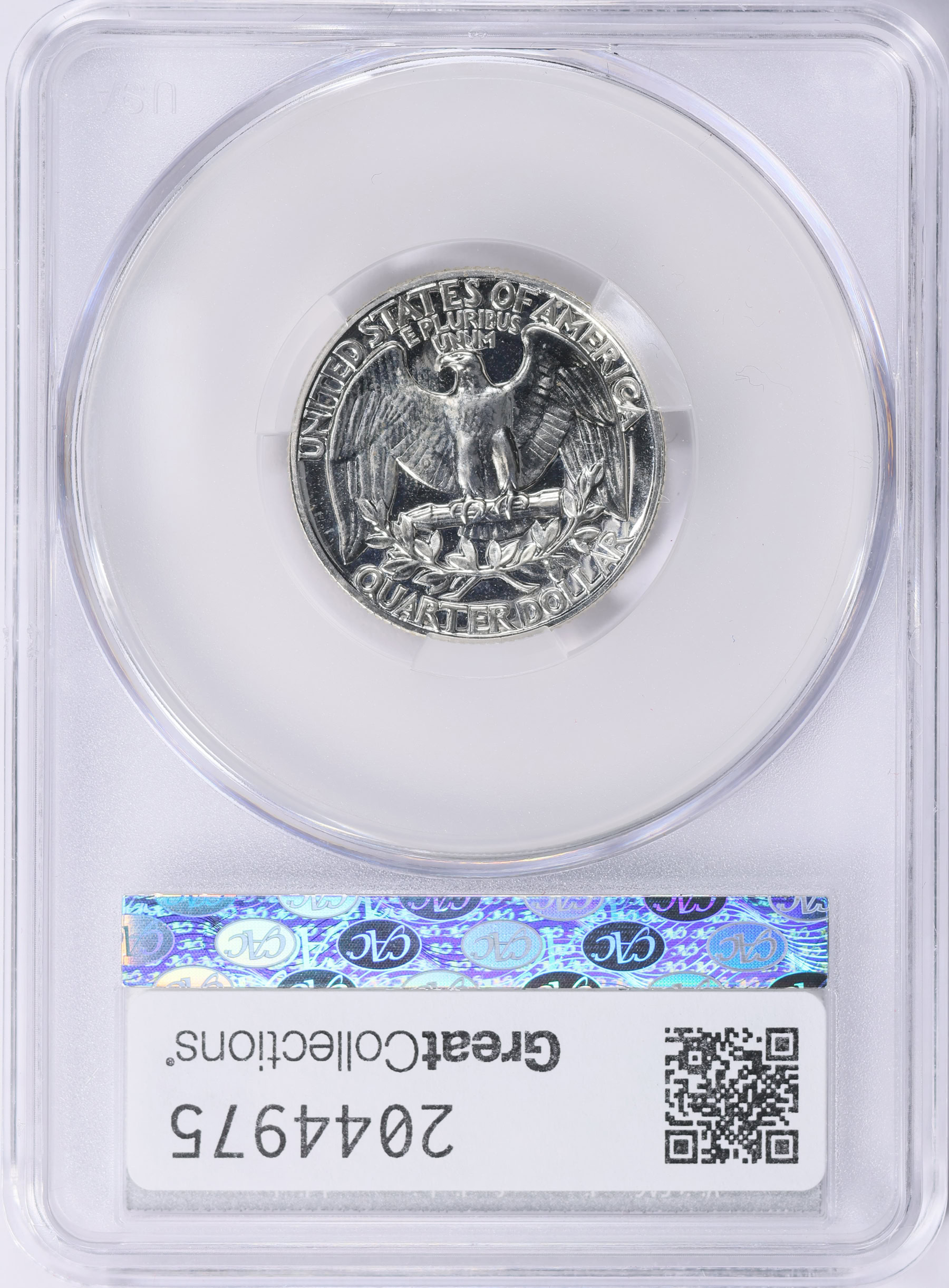 1963 Washington Quarter CACG Proof Details (Item 2044975 ...