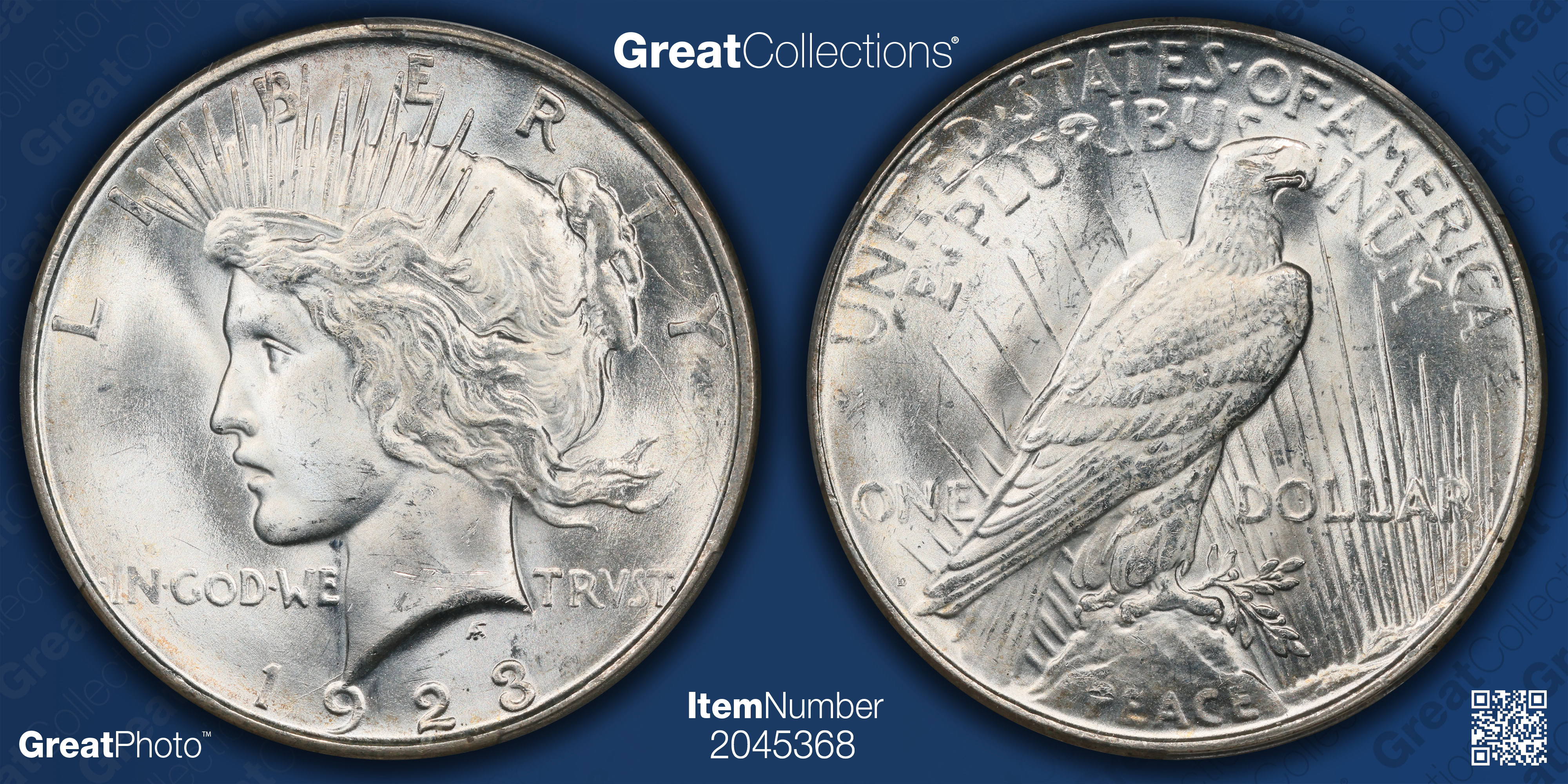 1923-D Peace Silver Dollar PCGS MS-64+ (Item 2045368