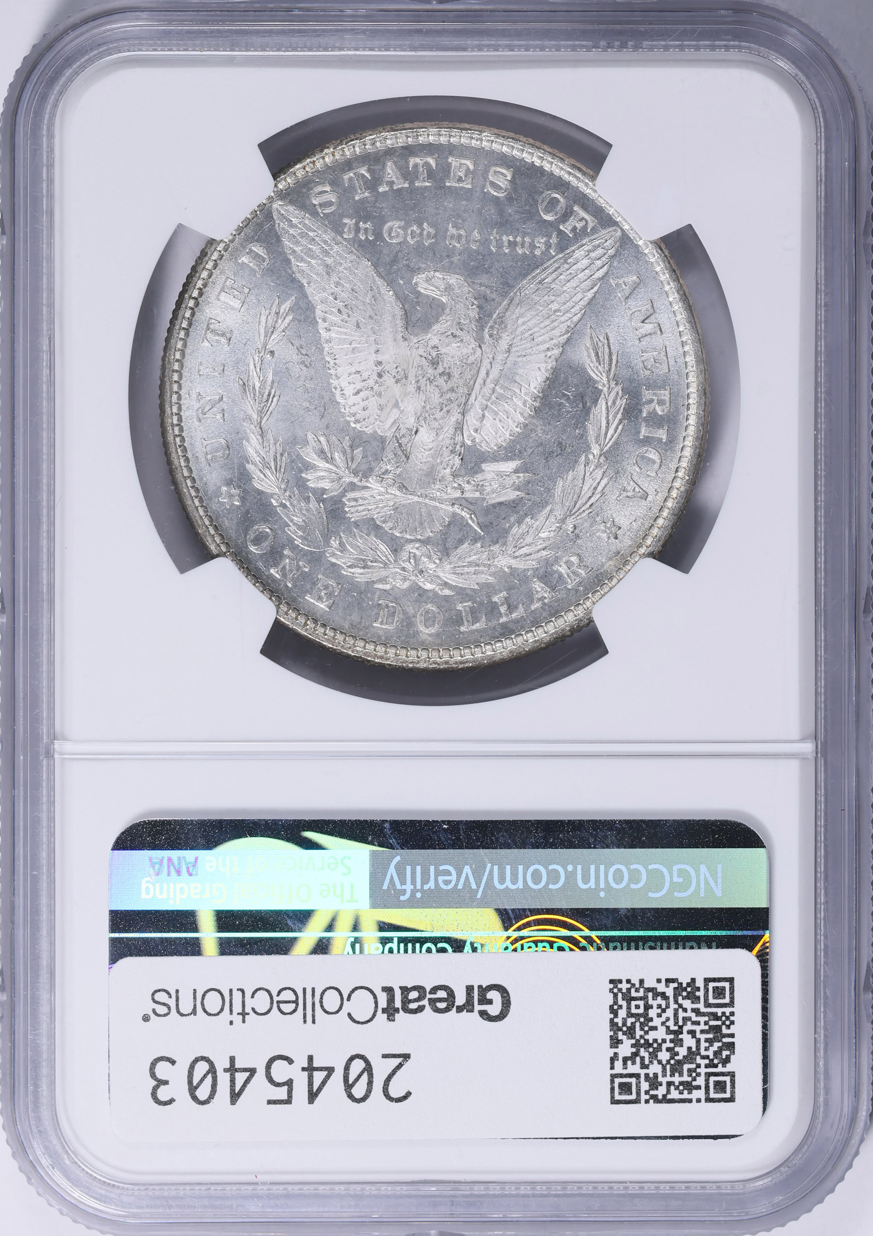 1878 Morgan Silver Dollar 8 Tailfeathers NGC MS-63 (Item 2045403