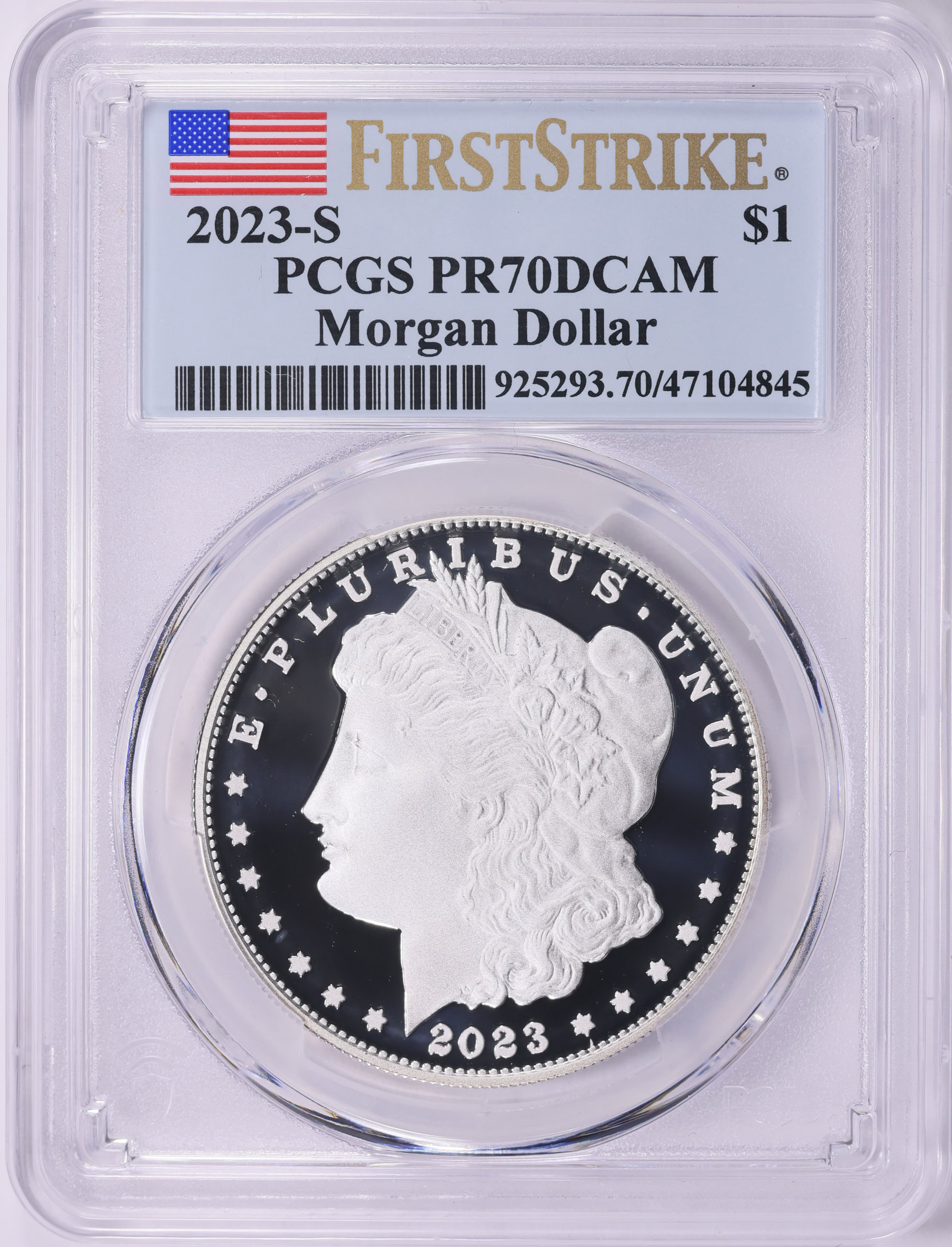 2023-S Morgan Silver Dollar First Strike PCGS Proof-70 DCAM | PCGS