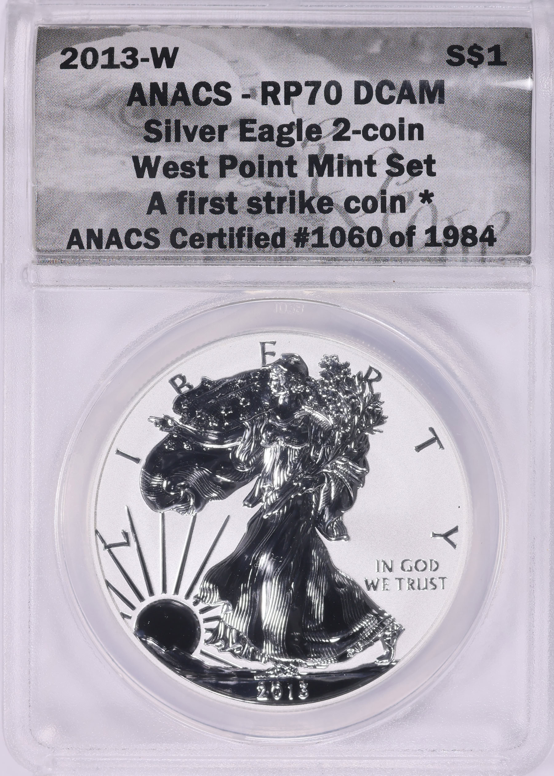 2013-W $1 Silver Eagle Reverse Proof ANACS Proof-70 DCAM (Item 2045447 ...