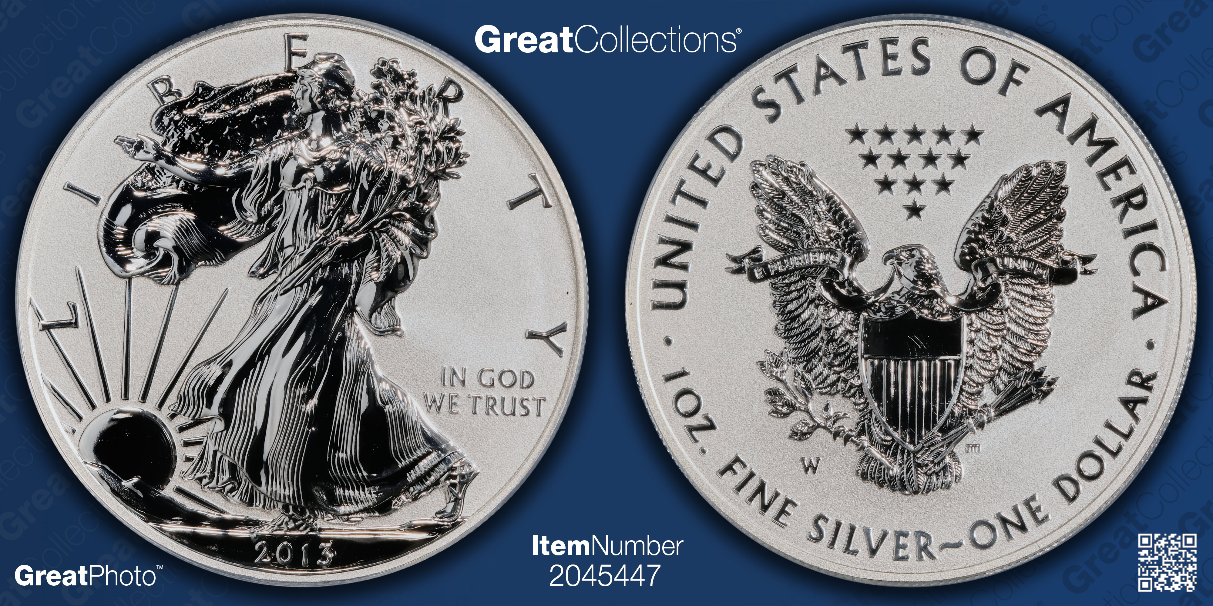 2013-W $1 Silver Eagle Reverse Proof ANACS Proof-70 DCAM (Item 2045447 ...