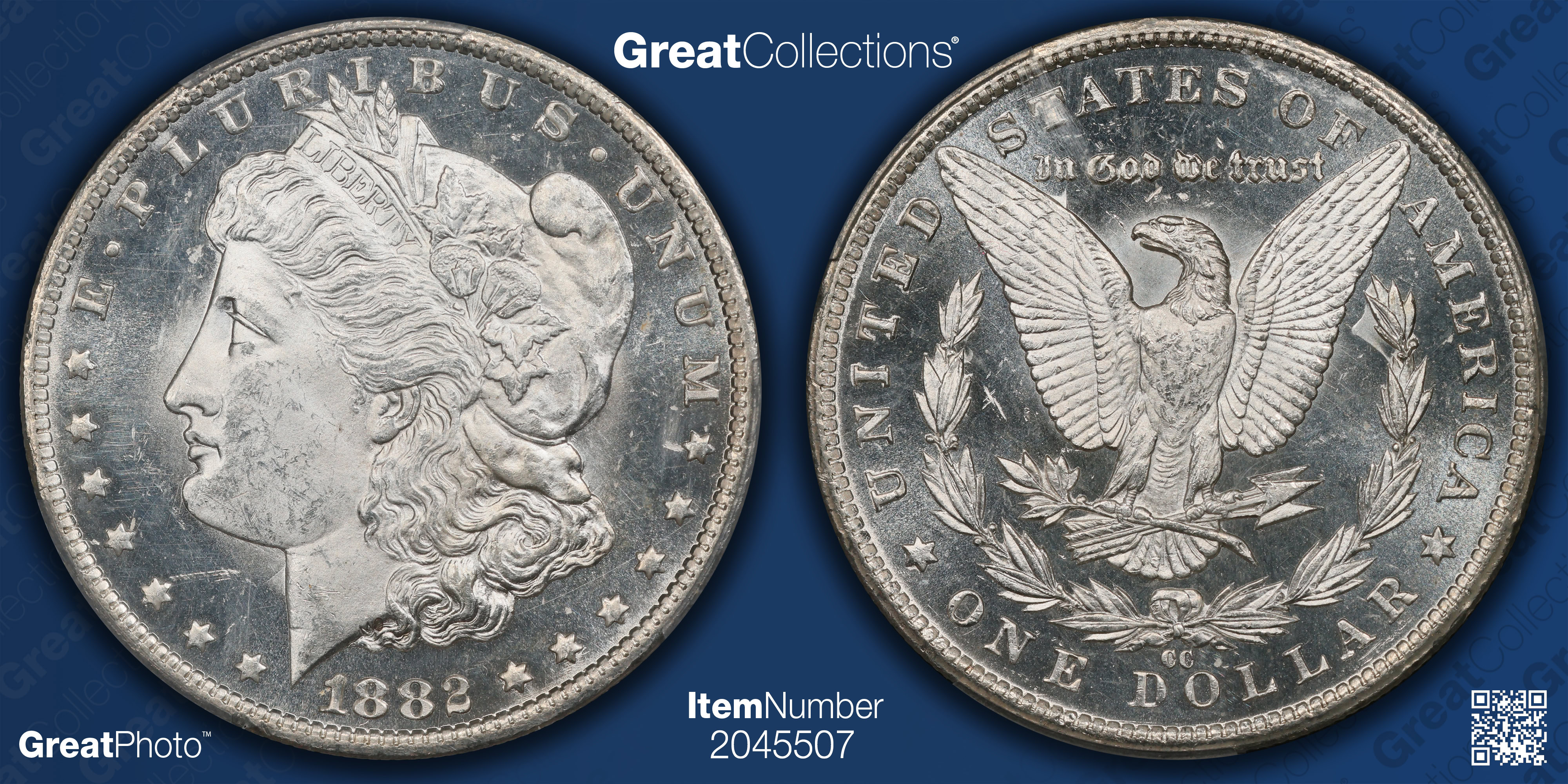 1882-CC Morgan Silver Dollar Clashed Die VAM-2A *Hit List 40* PCGS