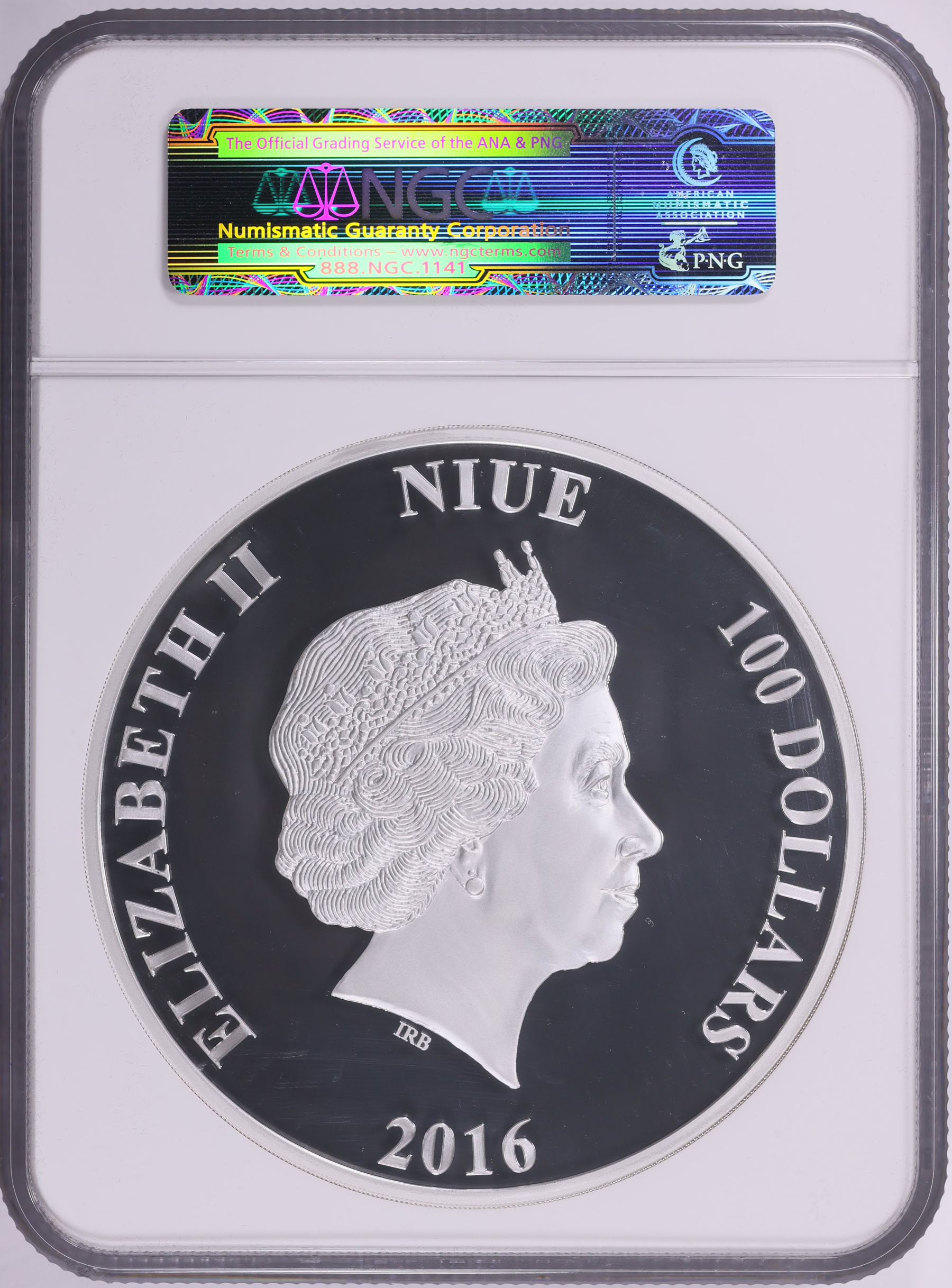 Niue 2016 Silver $100 Kilo Star Wars Darth Vader in Case of Issue