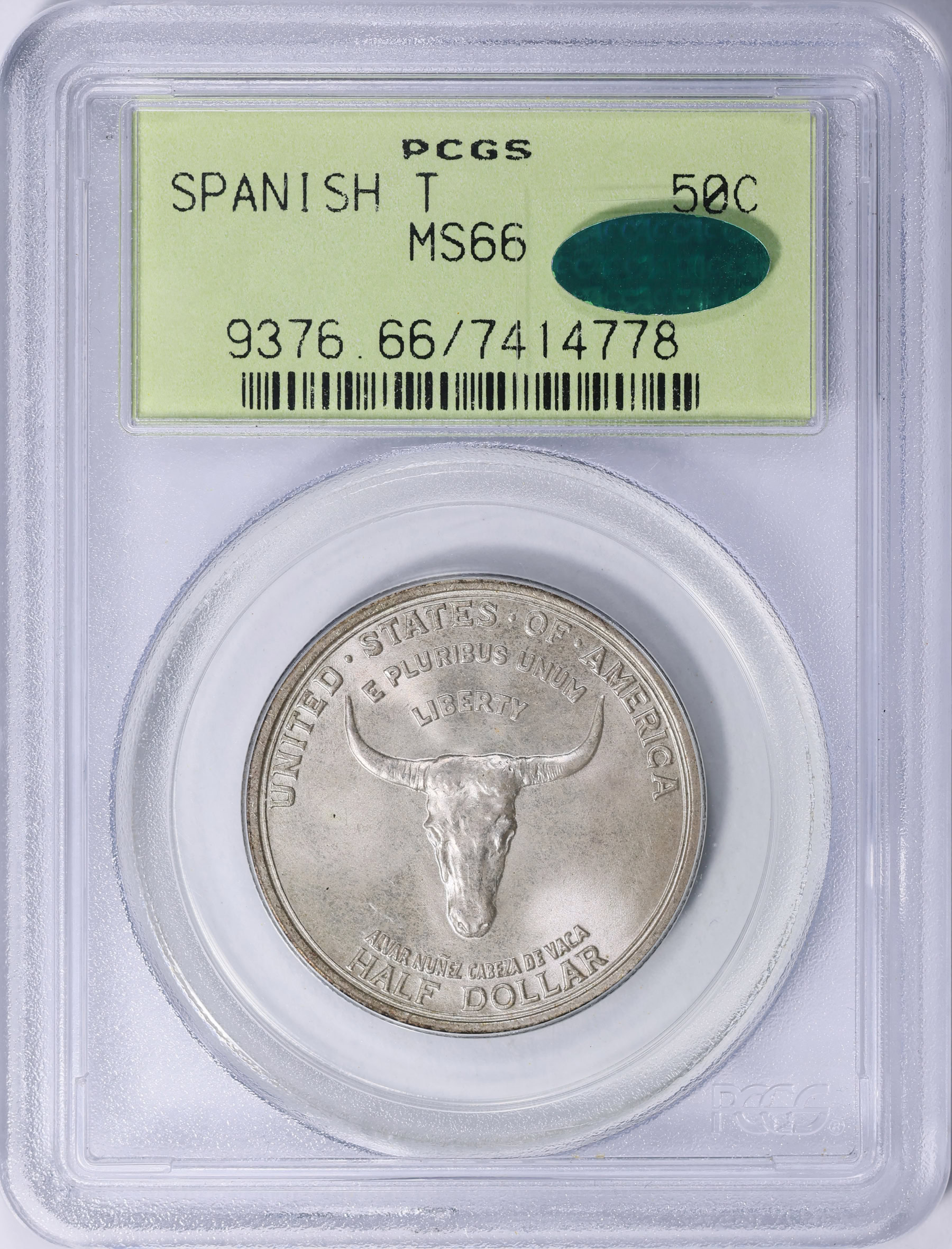 1935 Old Spanish Trail Half Dollar PCGS MS-66 (CAC Green) OGH