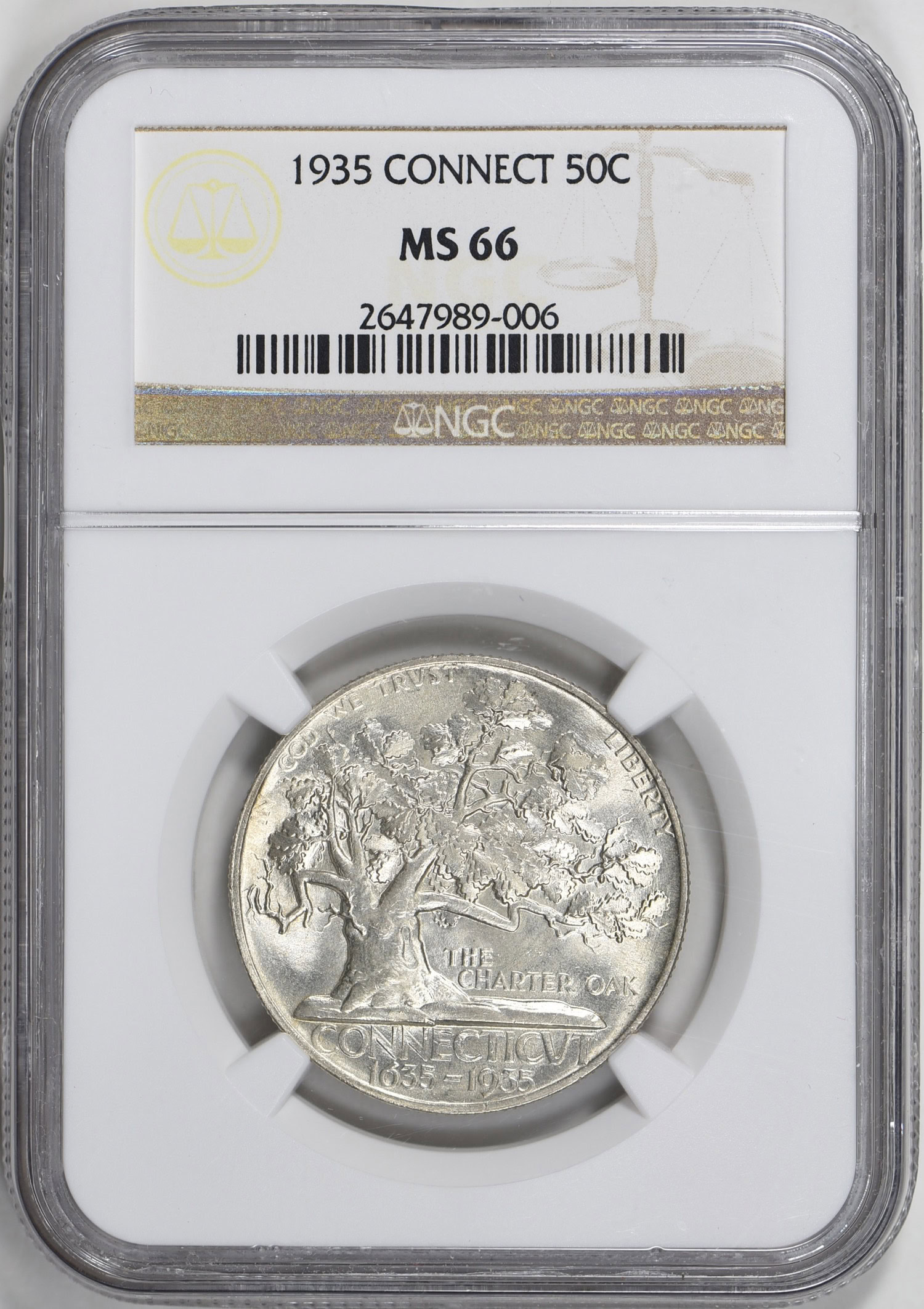 1935 Connecticut Tercentenary Half Dollar NGC MS-66 (Item 2045780
