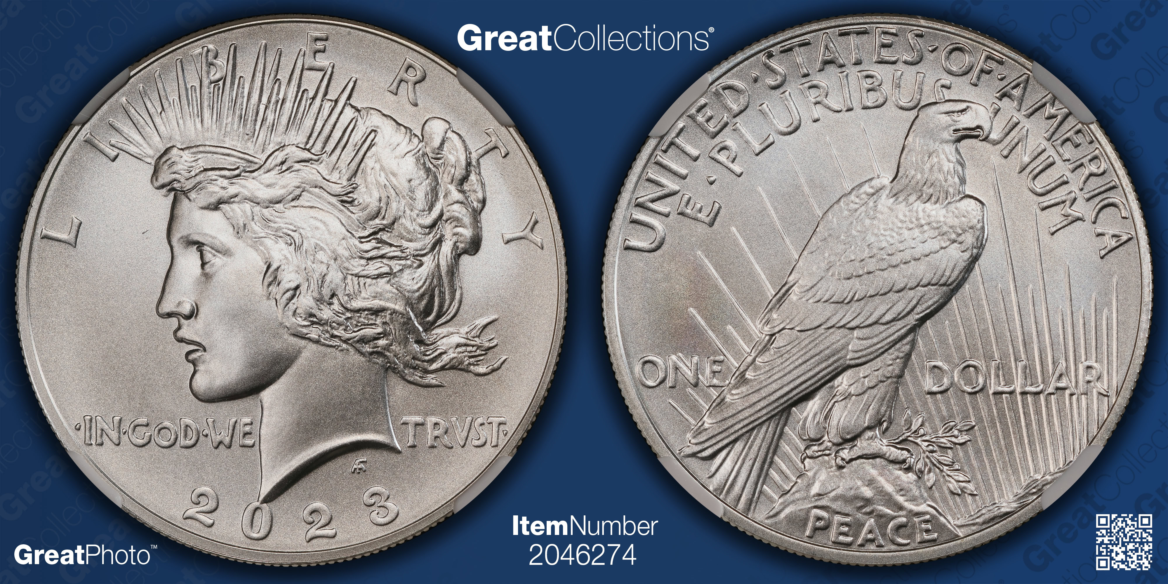 2023 Peace Silver Dollar First Day of Issue NGC MS-70 | NGC Cert