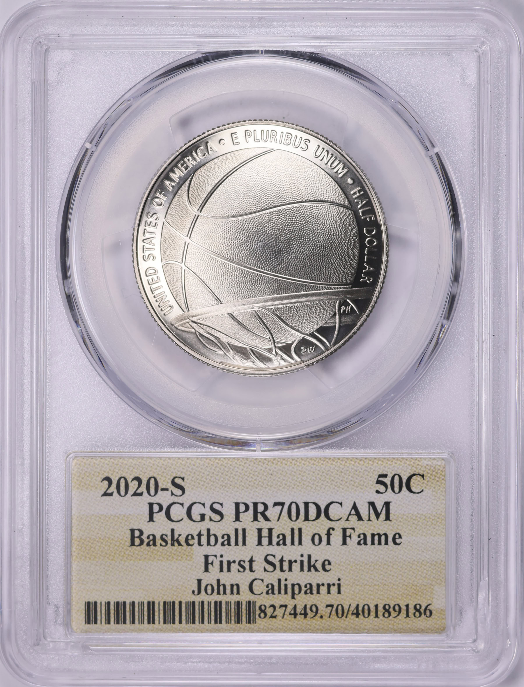 2020-S Basketball Hall of Fame Clad Half Dollar First Strike PCGS