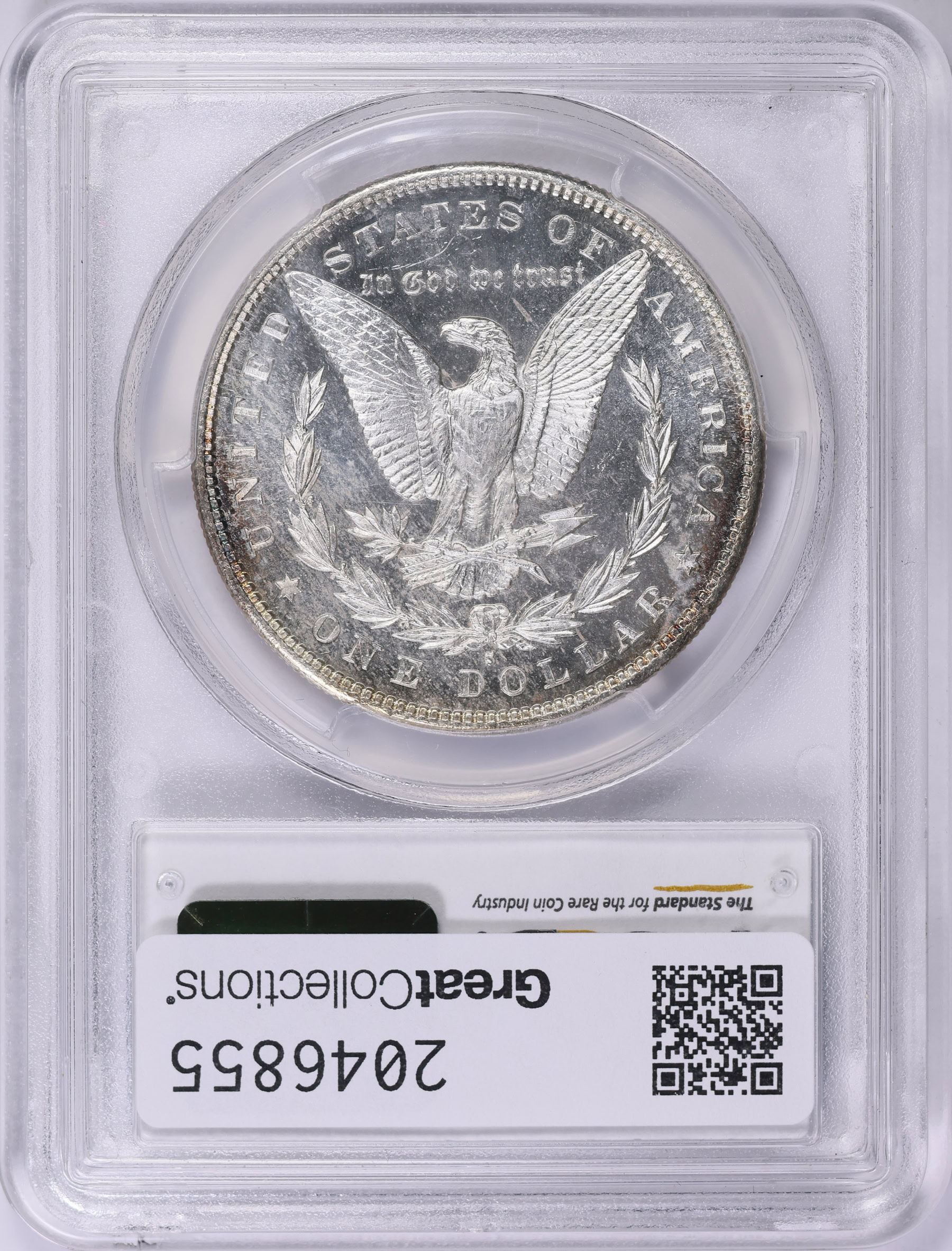 1882-S Morgan Silver Dollar PCGS MS-67+ PL (CAC Green) (Toned