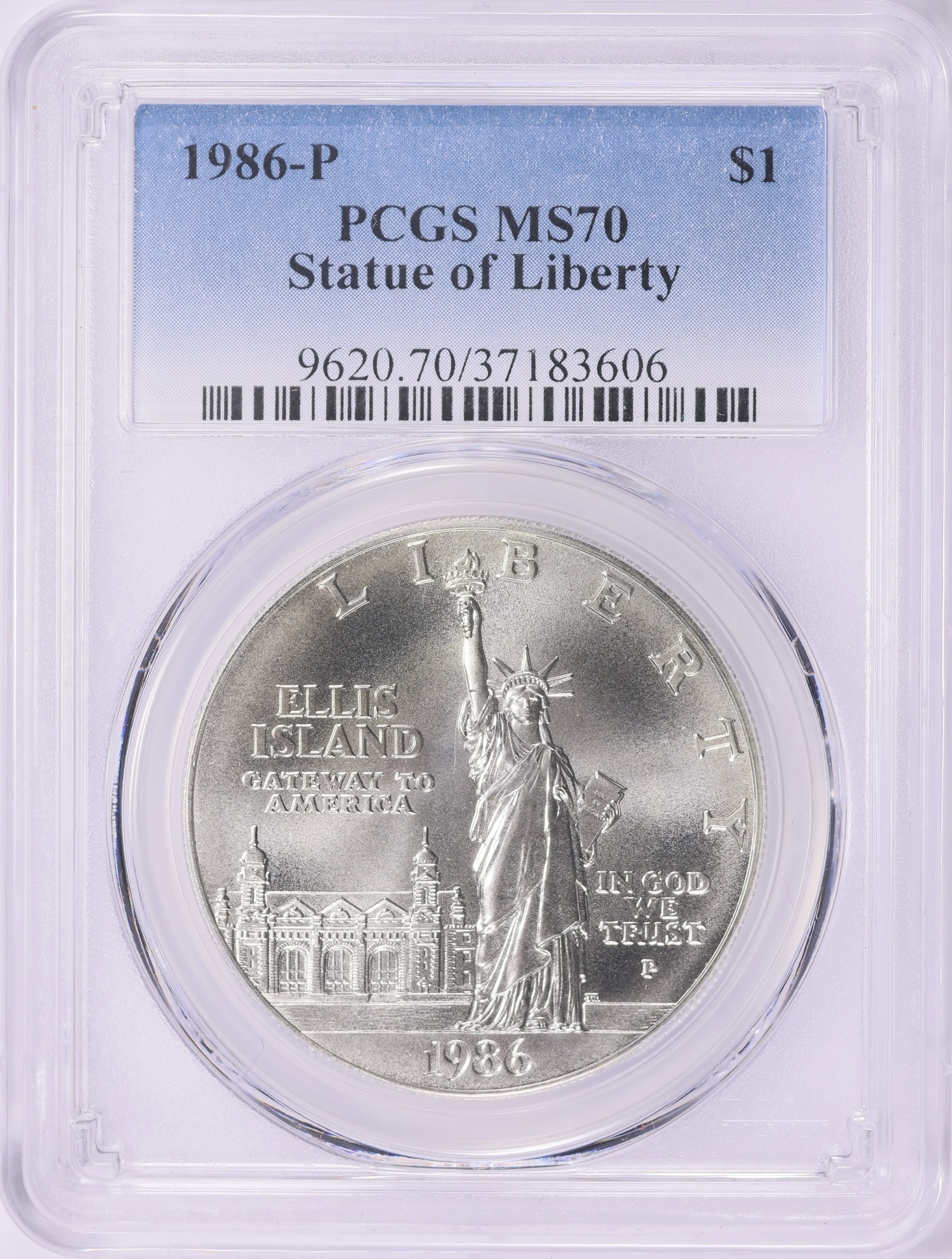 1986-P Statue of Liberty Centennial Silver Dollar PCGS MS-70 (Item