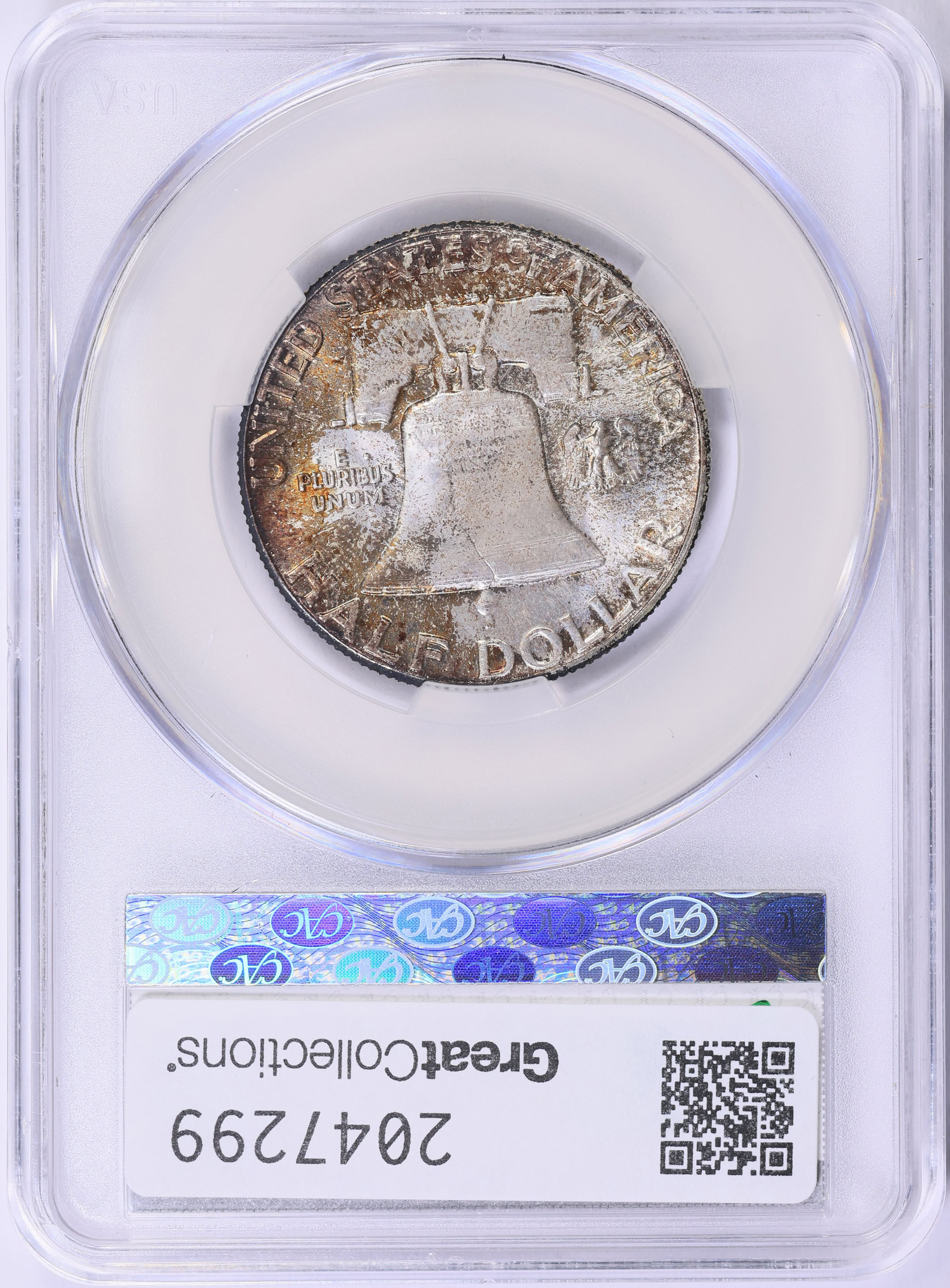 1958 Franklin Half Dollar CACG MS-65 (Toned) (Item 2047299 ...