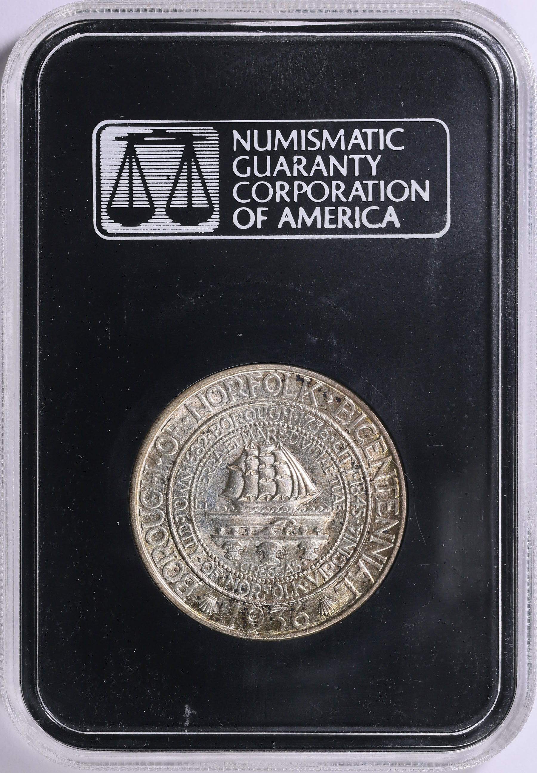1936 Norfolk, Virginia, Bicentennial Half Dollar NGC MS-65 (CAC