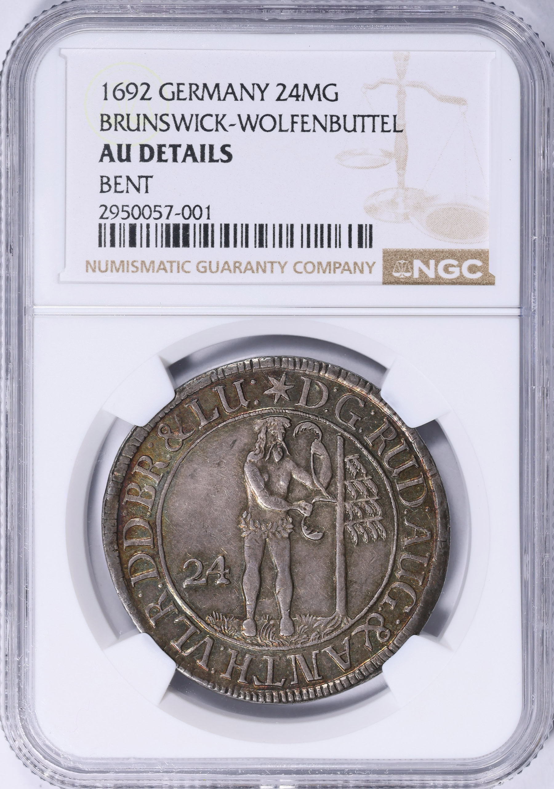 Germany - Brunswick-Wolfenbüttel 1692 Silver 24 Mariengroschen (2