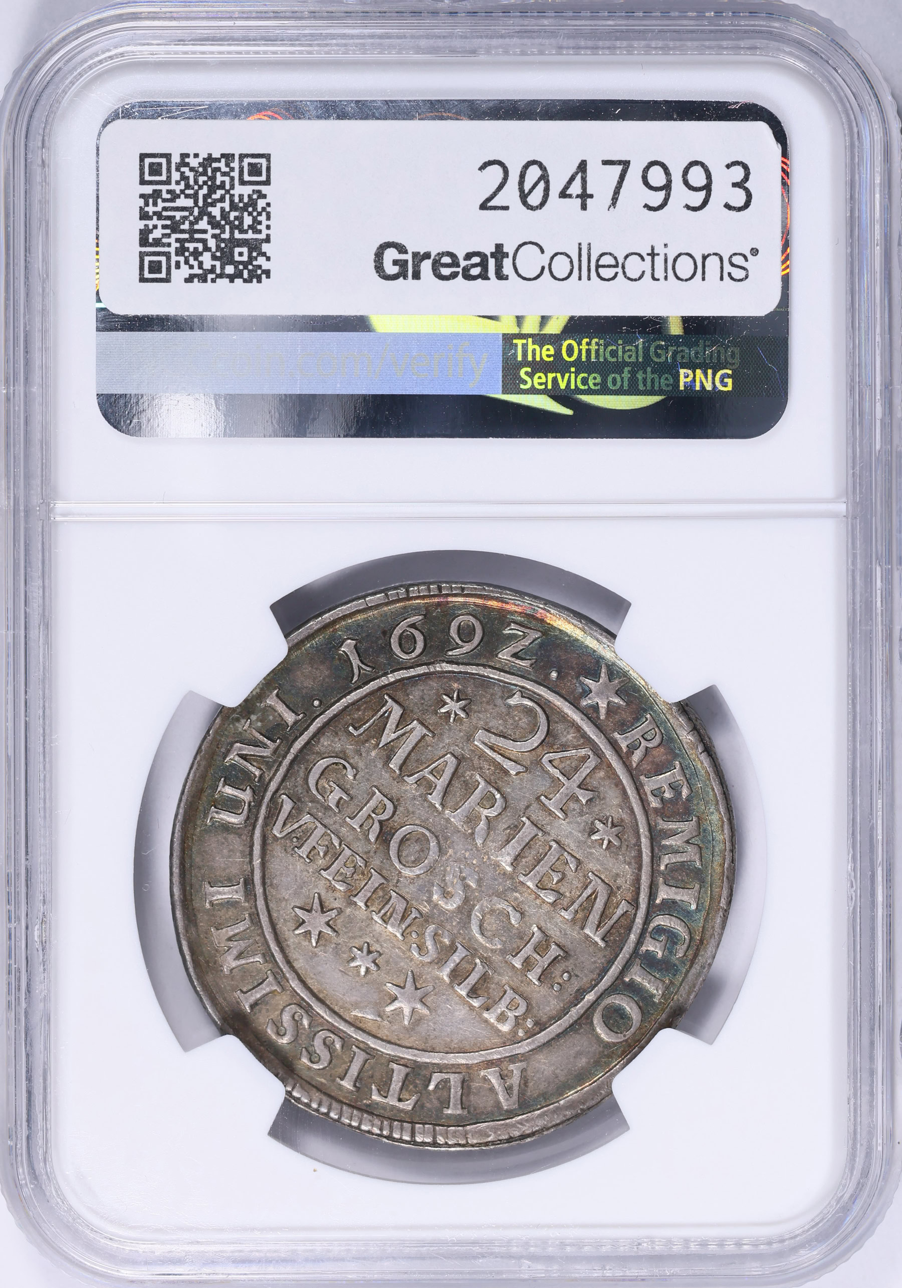 Germany - Brunswick-Wolfenbüttel 1692 Silver 24 Mariengroschen (2