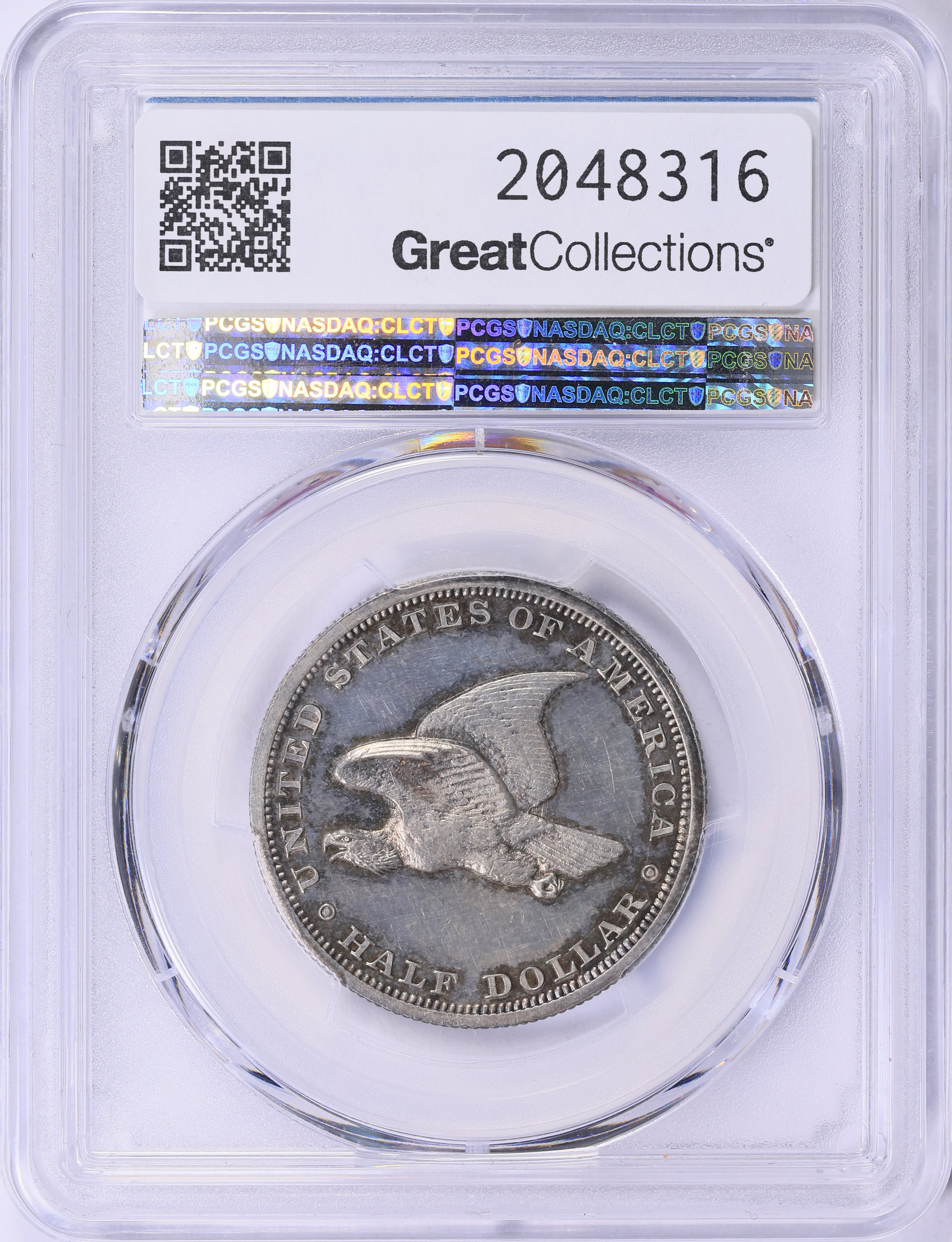 Pattern 1838 50c Seated Half Dollar J-79a PCGS Proof-62 (Toned ...