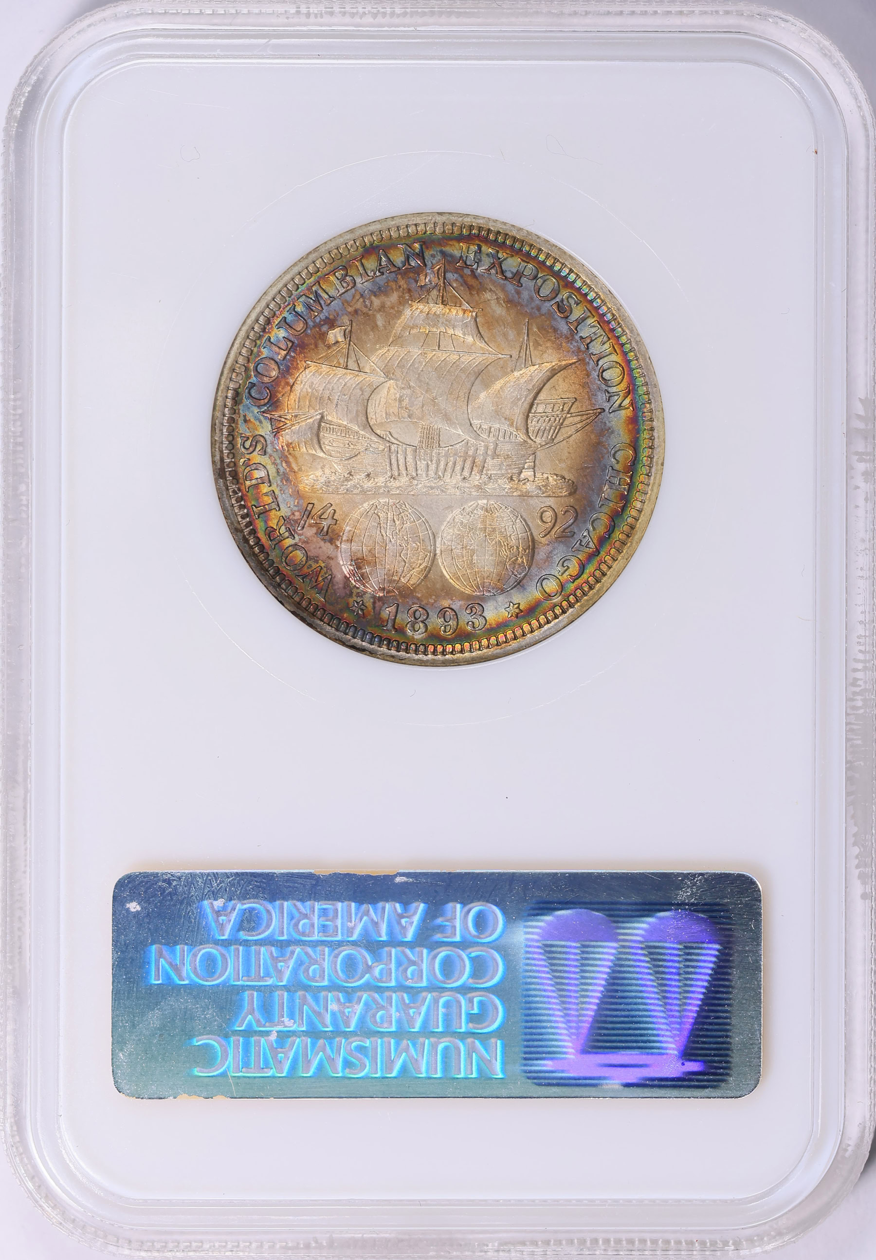 1893 World Columbian Exposition Half Dollar NGC MS-64 (CAC Green