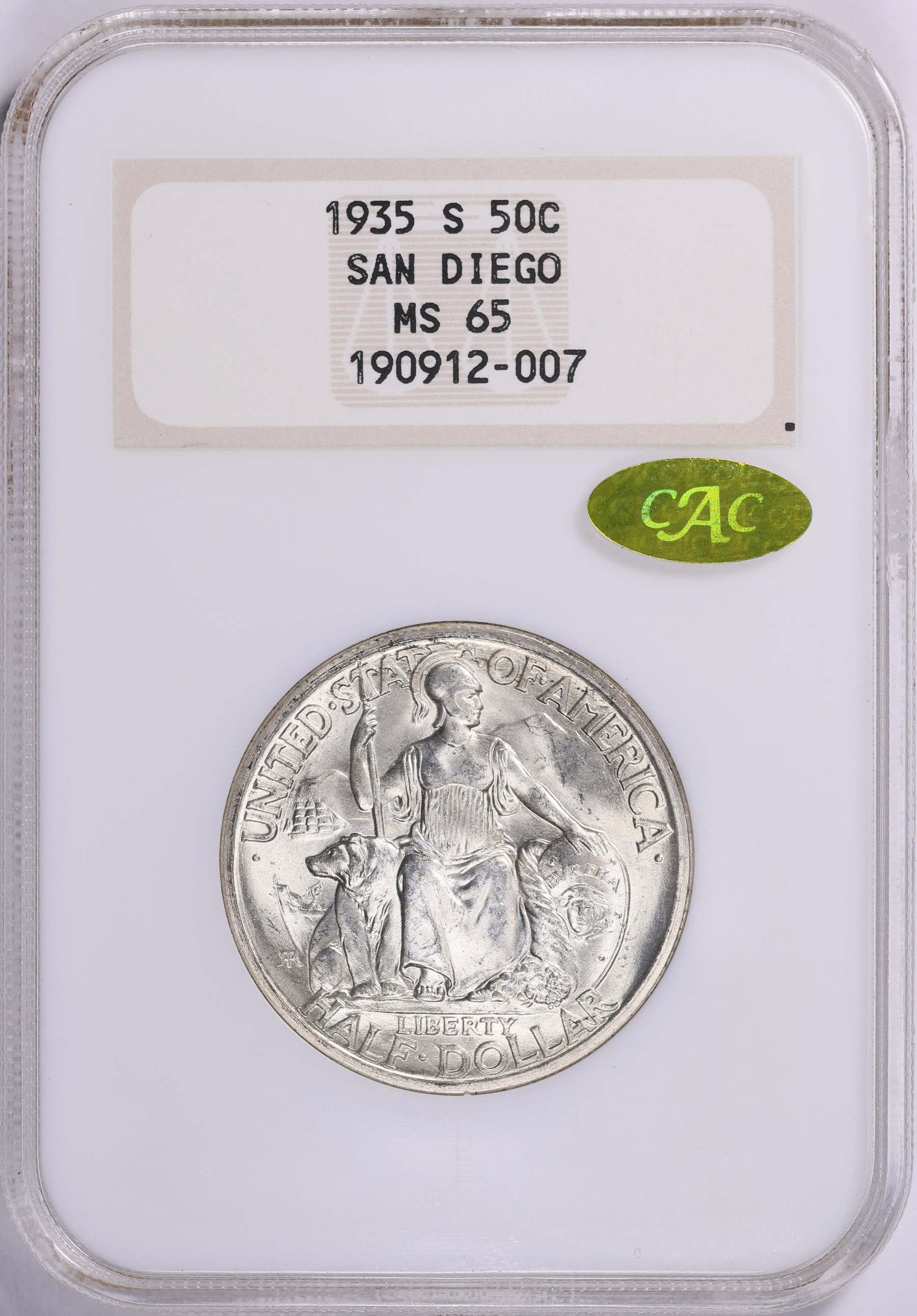 1935-S San Diego, California Pacific International Exposition Half