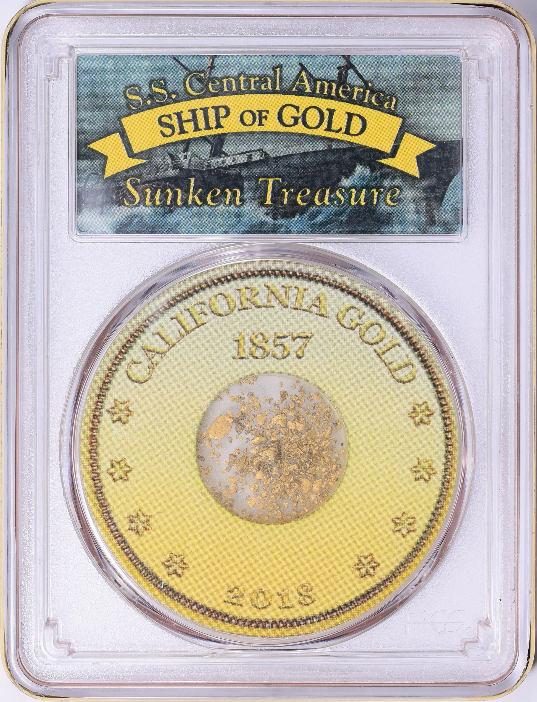 1857 California Gold Shipwreck S.S. Central America PCGS Certified