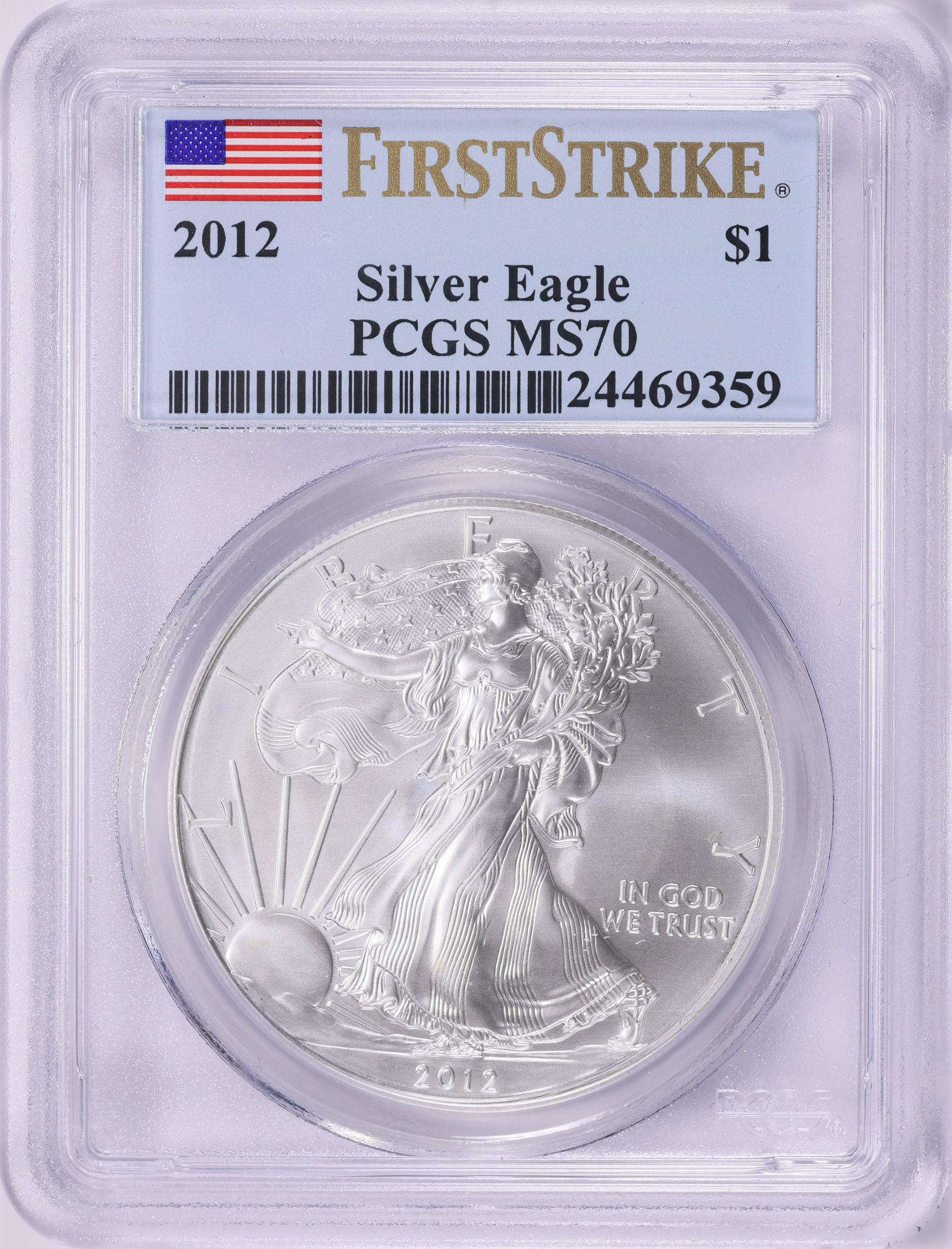 2012 $1 Silver Eagle First Strike PCGS MS-70 (Item 2049286