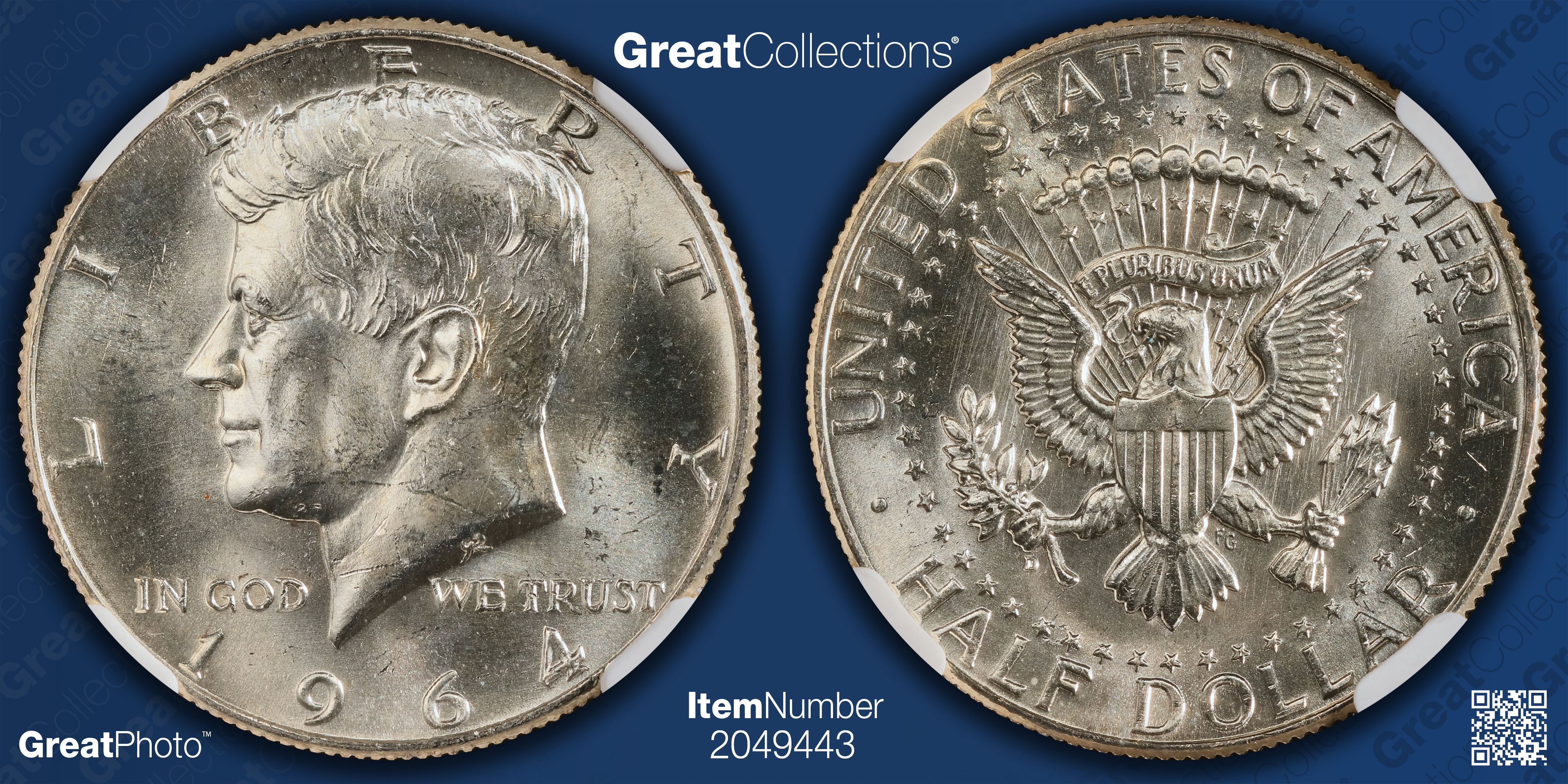 1964-D Kennedy Half Dollar NGC MS-65 (Item 2049443