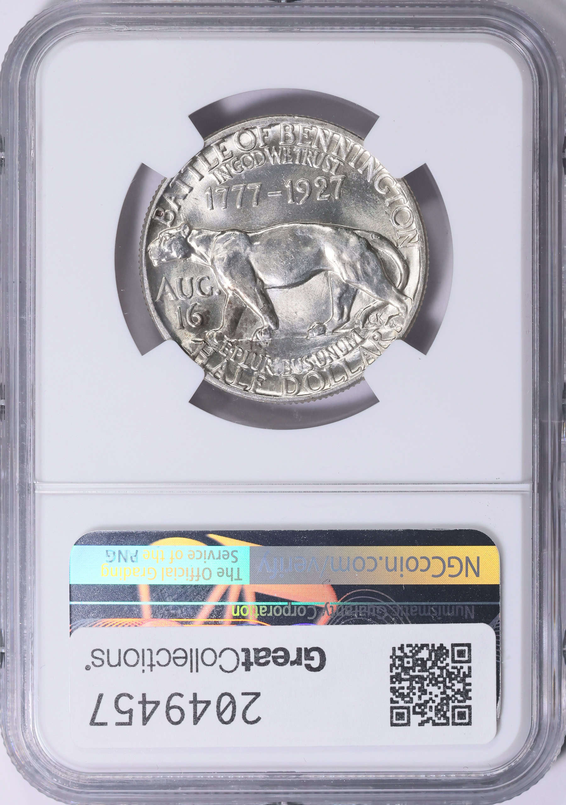 1927 Vermont Sesquicentennial Half Dollar NGC MS-64 (Item 2049457
