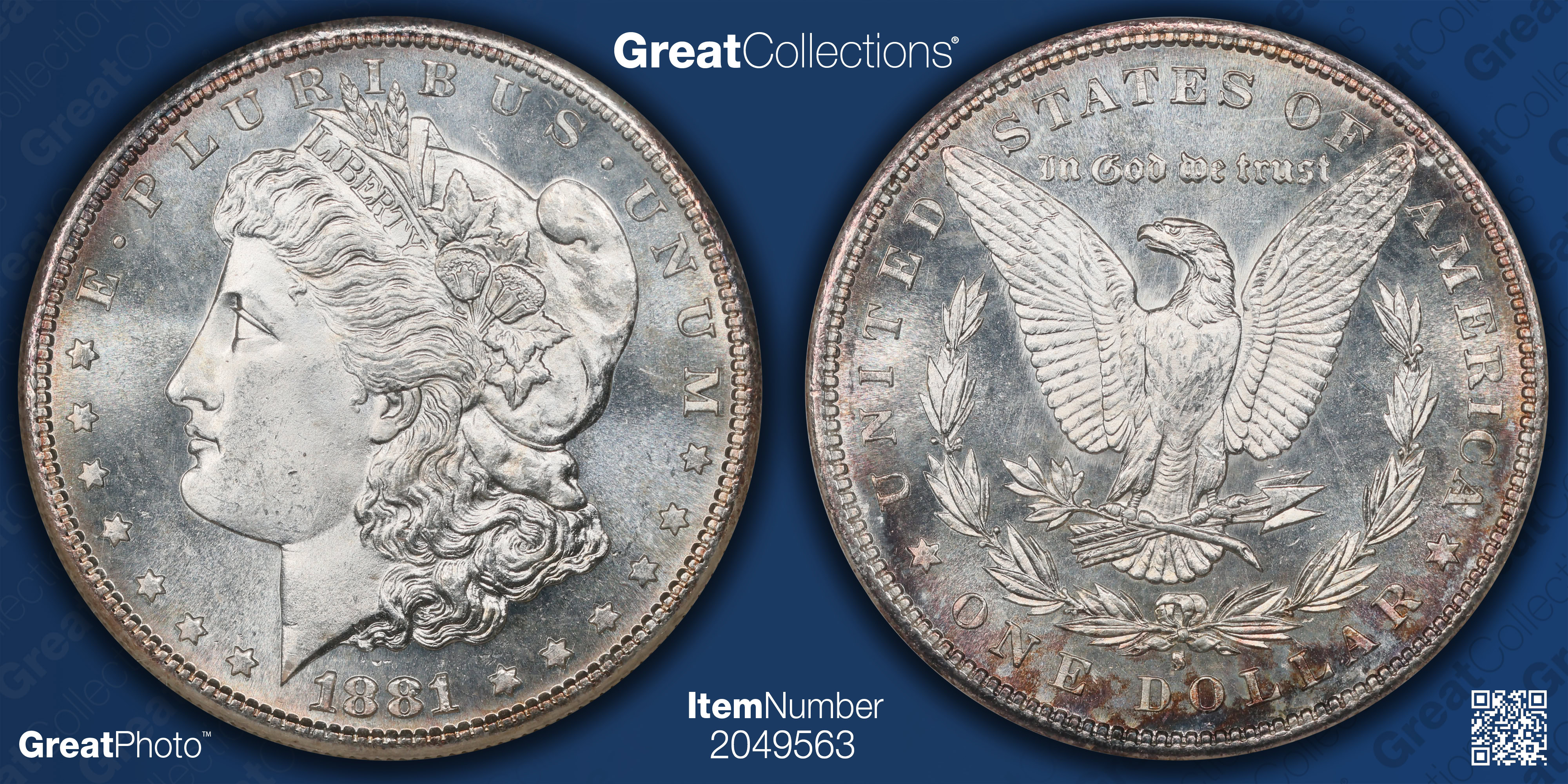 1881-S Morgan Silver Dollar NGC MS-65 PL (CAC Green) (Item 2049563