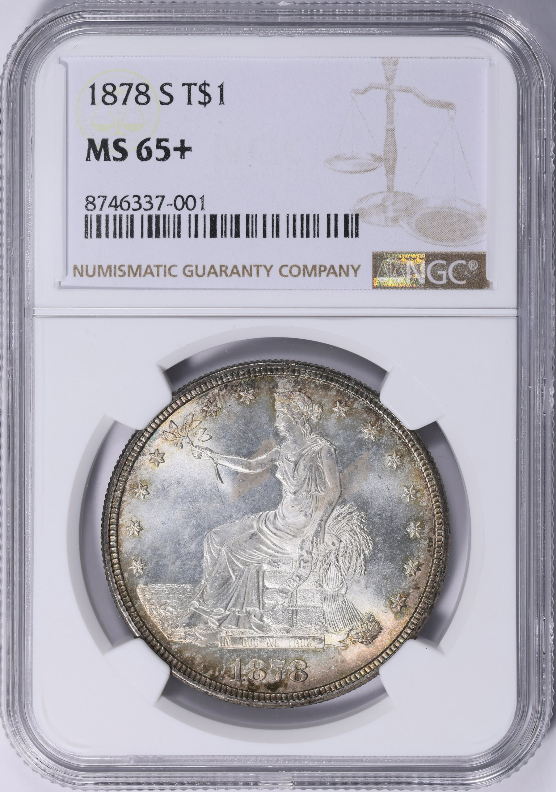 1878-S Trade Silver Dollar NGC MS-65+ (Toned) (Item 2049813